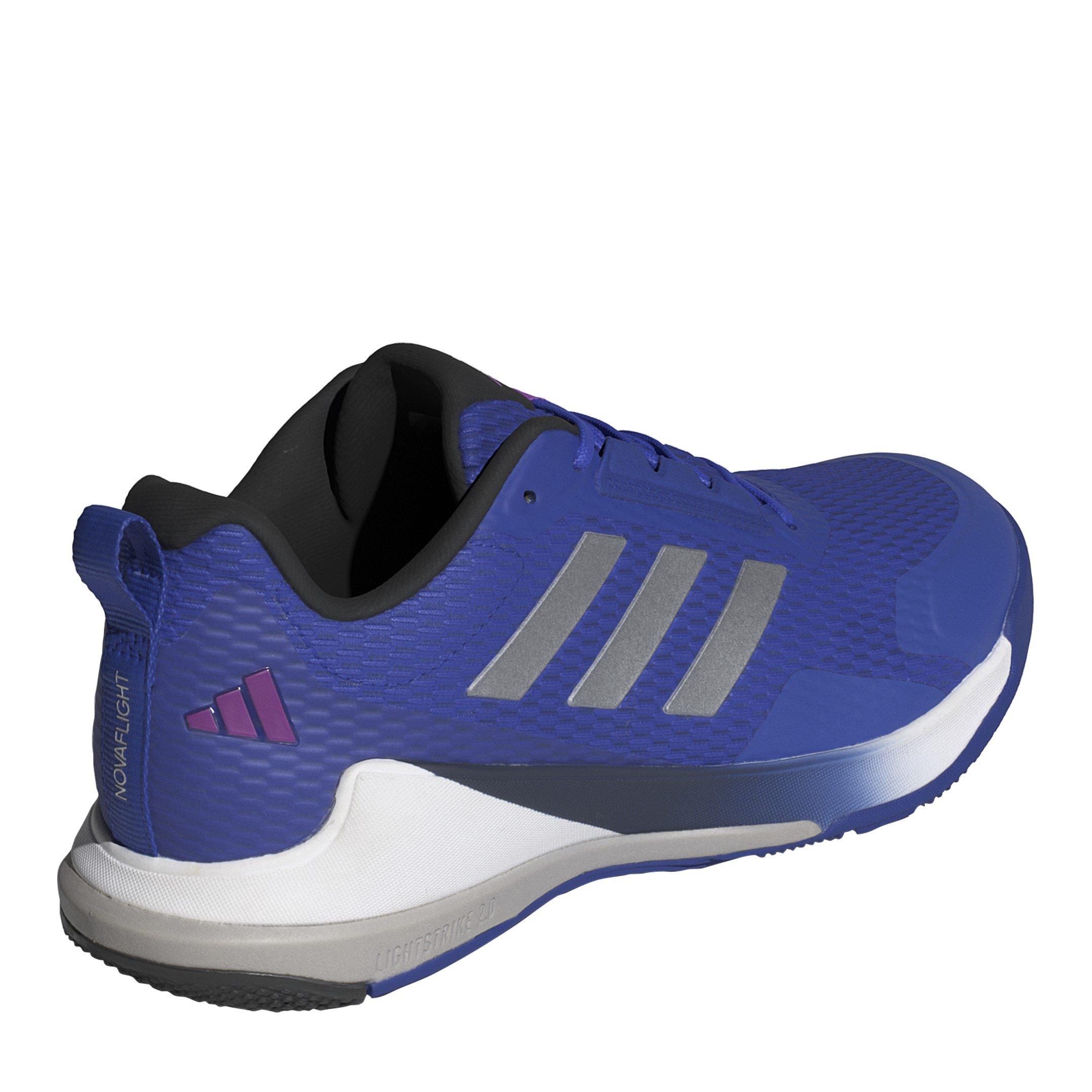 Luc Blauw/Zilver - adidas - Novaflight 2 Indoor Shoes Mens - 4