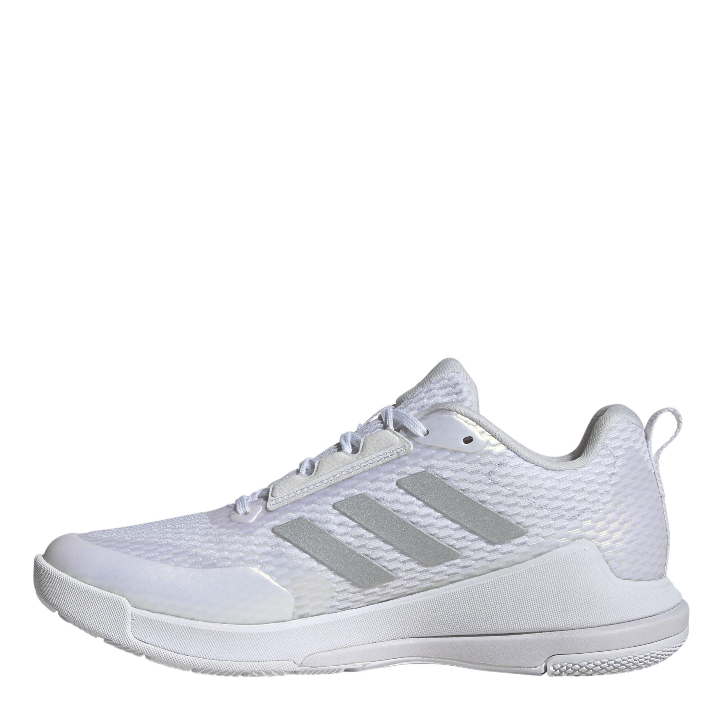 Hvid/Sølv - adidas - Novaflight 2 Indoor Shoes Womens - 2