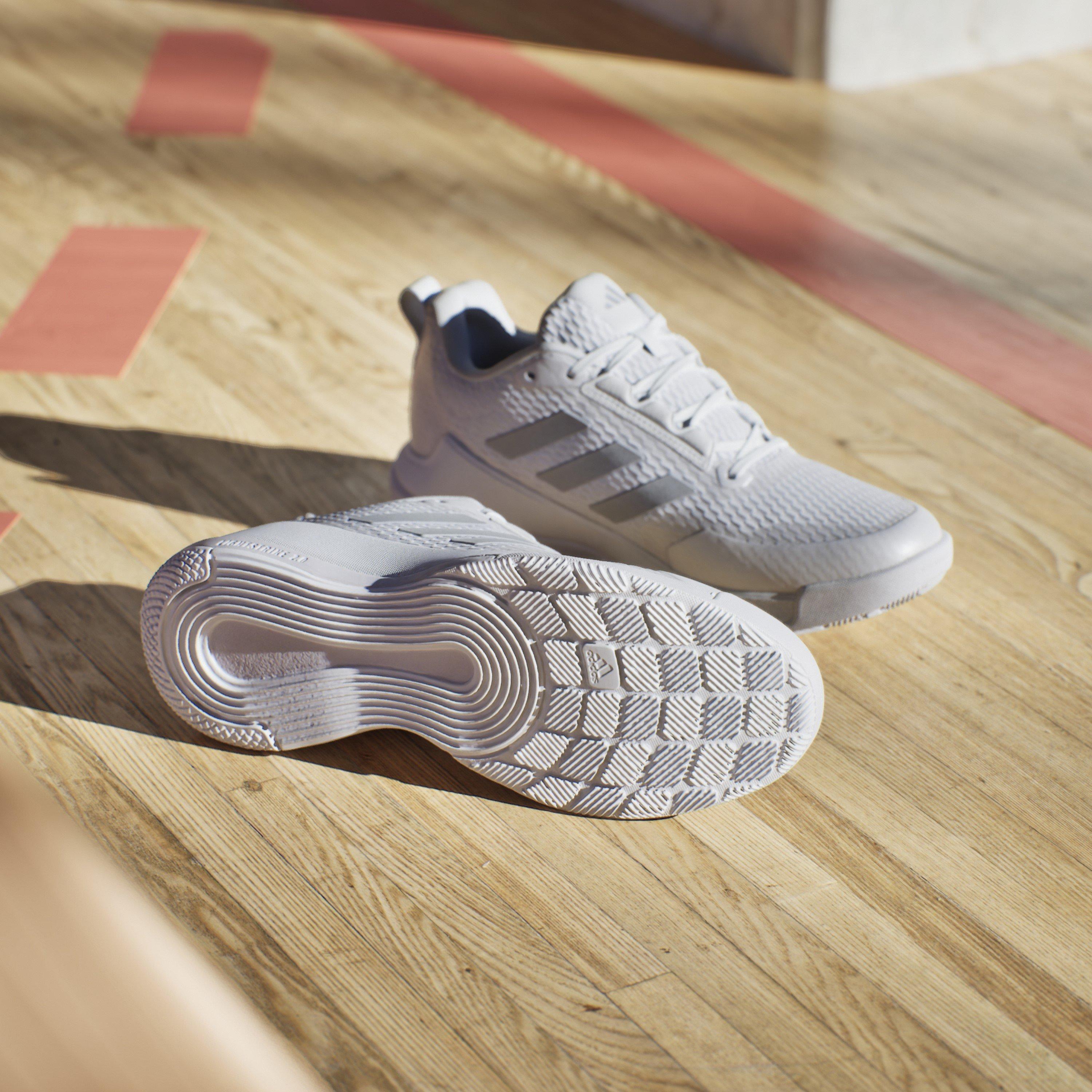 Hvid/Sølv - adidas - Novaflight 2 Indoor Shoes Womens - 11