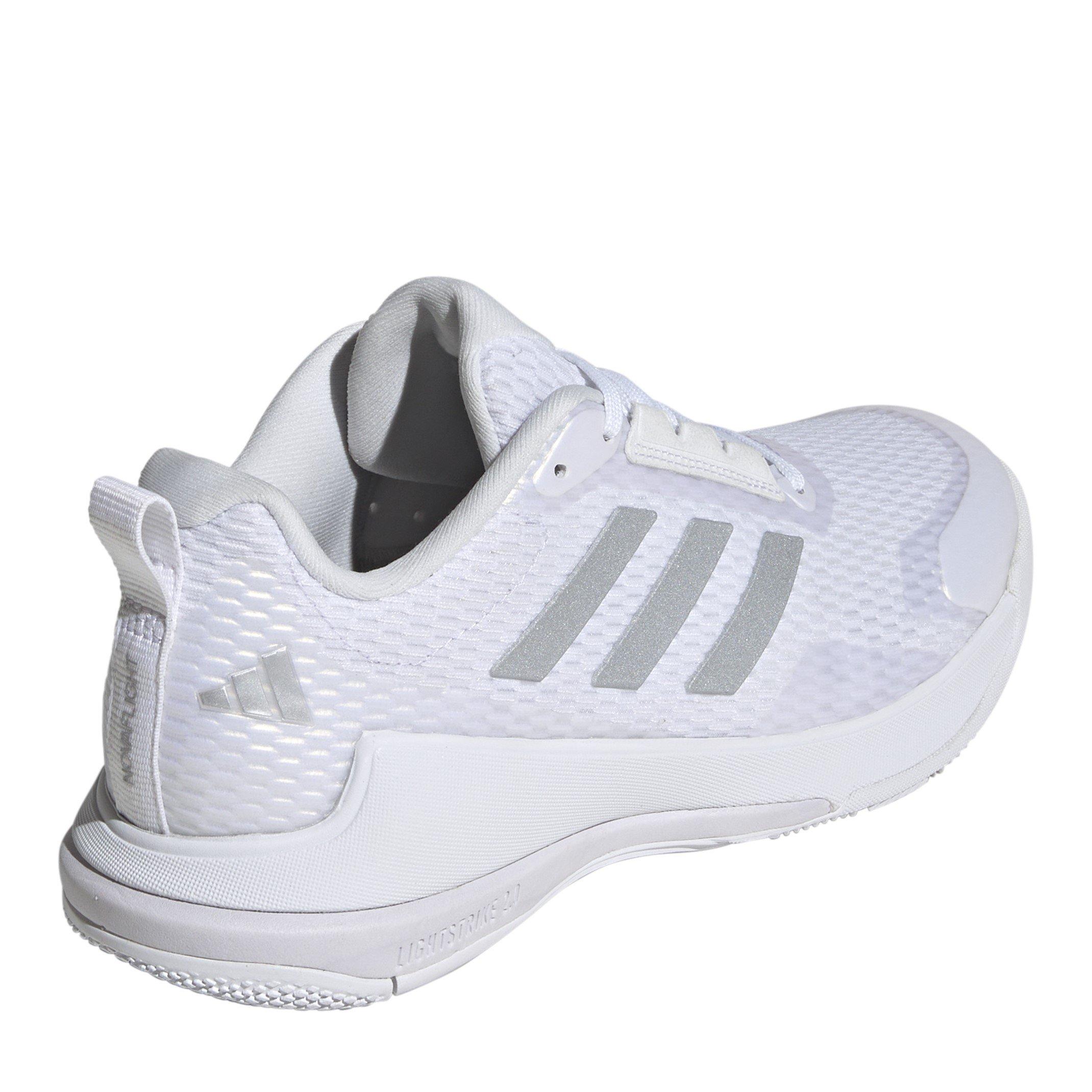 Hvid/Sølv - adidas - Novaflight 2 Indoor Shoes Womens - 4