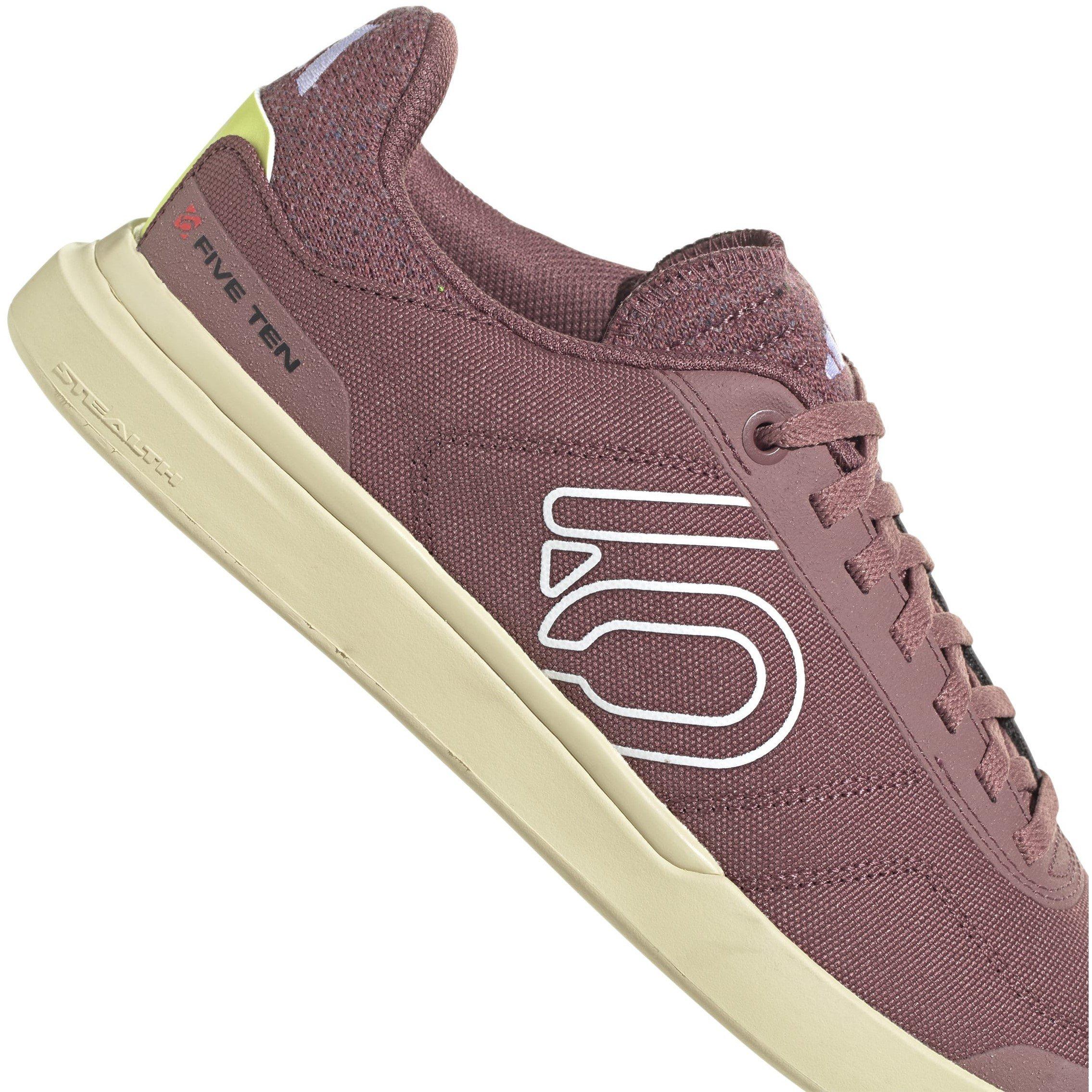 QCrmsn/Wh/CBk - Five Ten - Sleuth DLX Canvas Mountain Bike Shoes Women's - 8