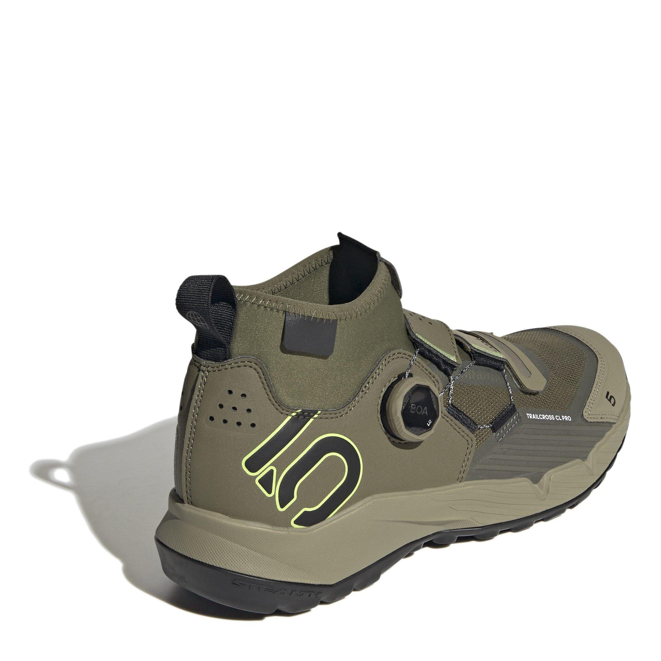 FOlv/CBlk/OrG - Five Ten - Pro Clip-In Mountain Bike Shoes - 4