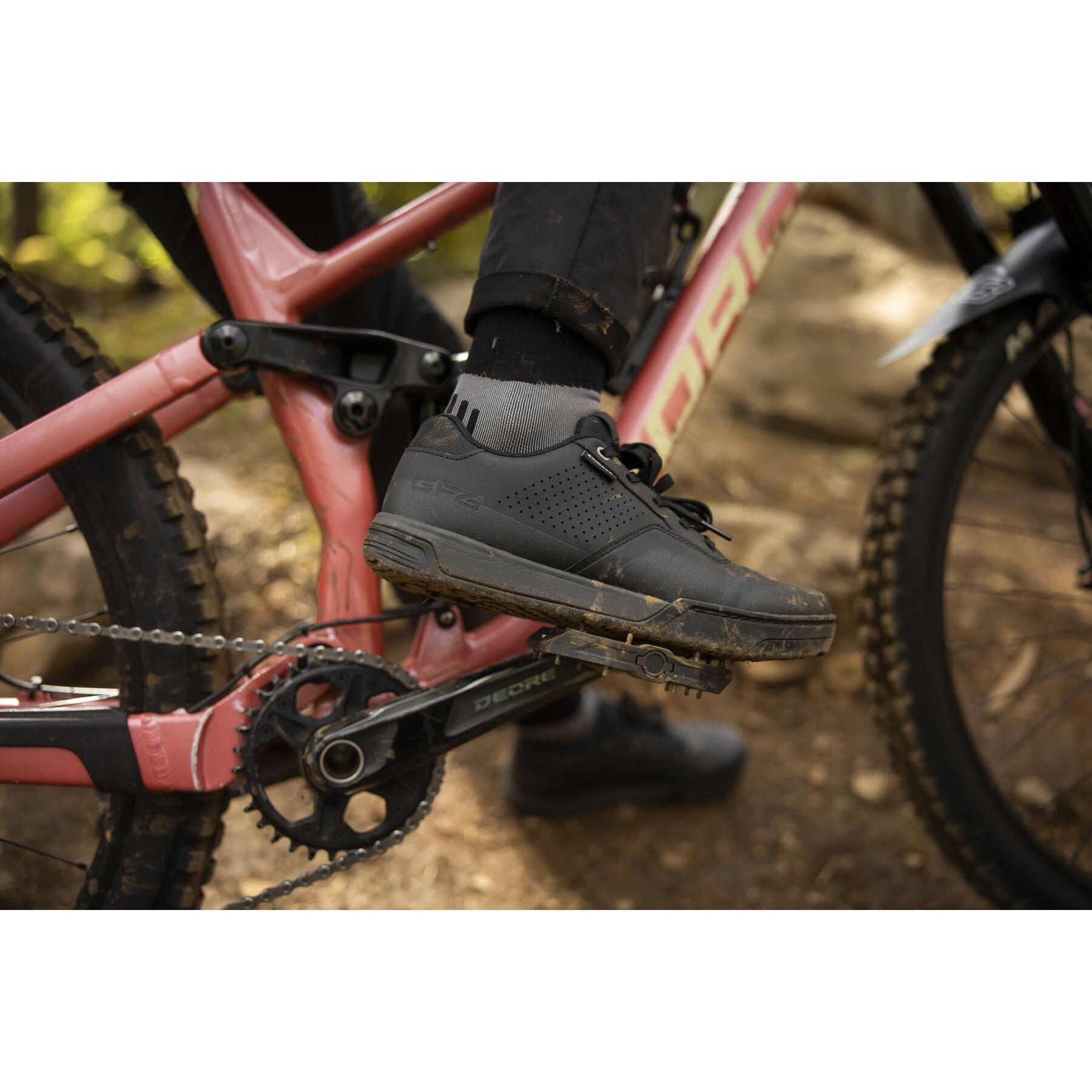 Schwarz - Shimano - Shimano GF4 (GF400) Flat Mountain Bike Shoe - 5