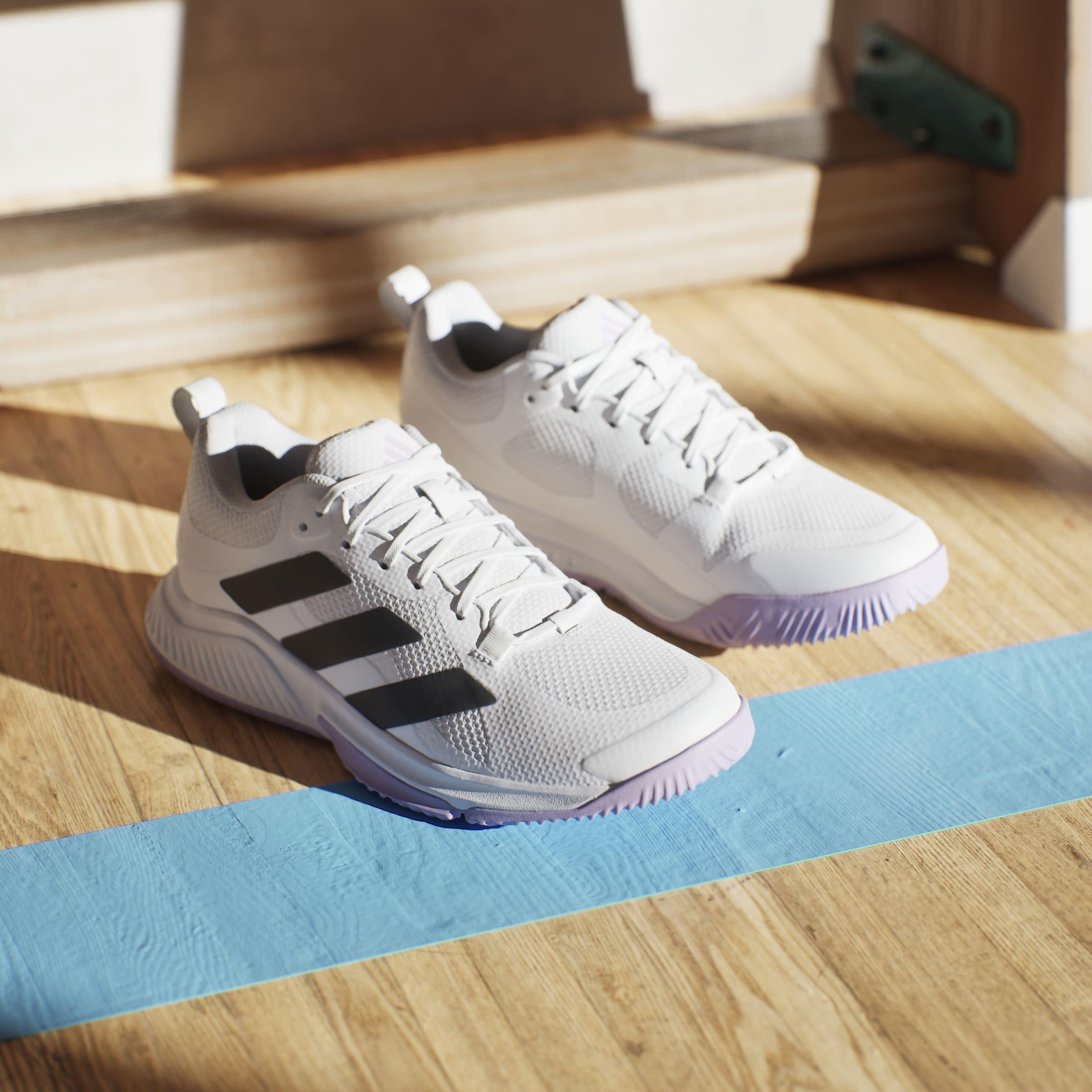 White/Black - adidas - Court Team Indoor Netball Shoes - 12