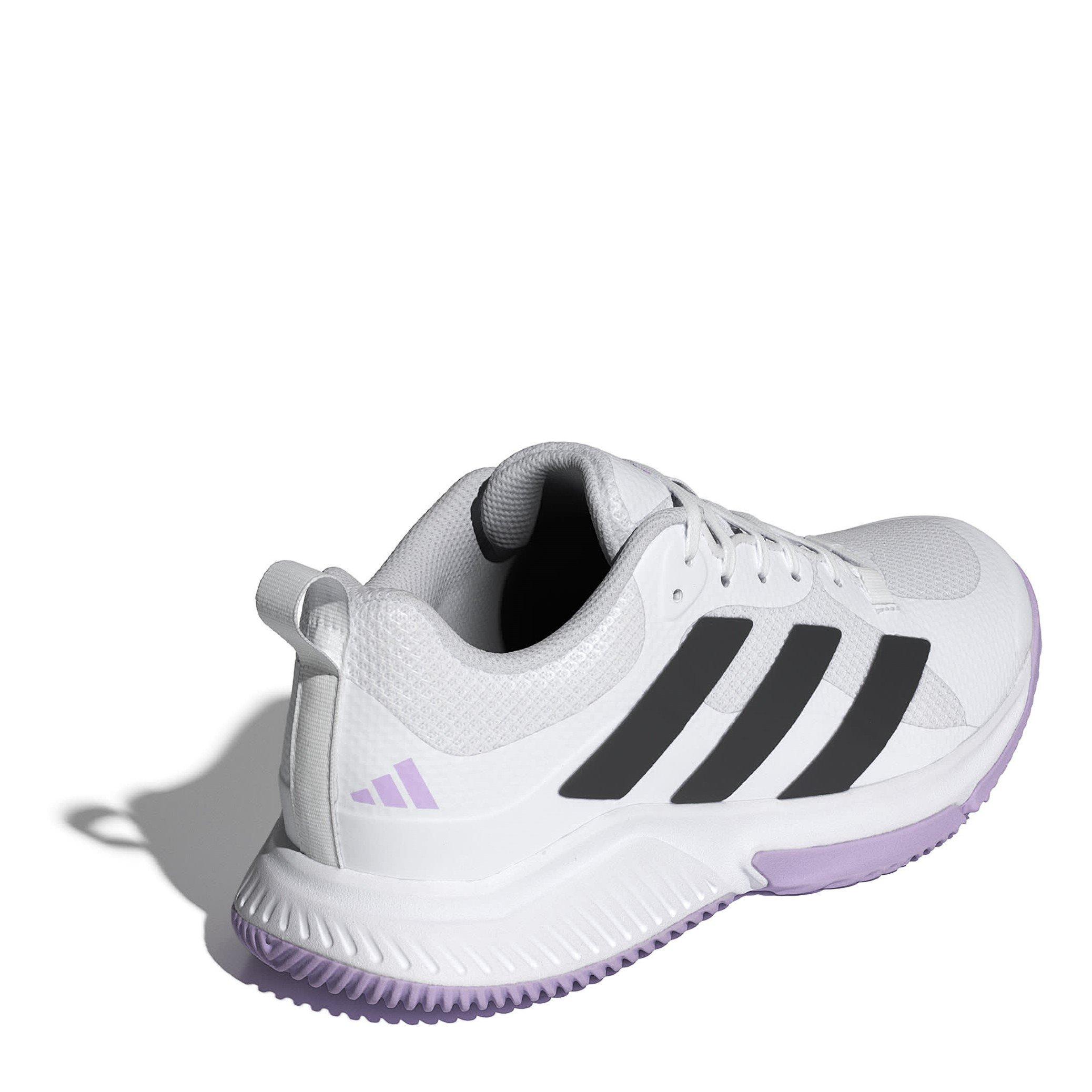 White/Black - adidas - Court Team Indoor Netball Shoes - 4