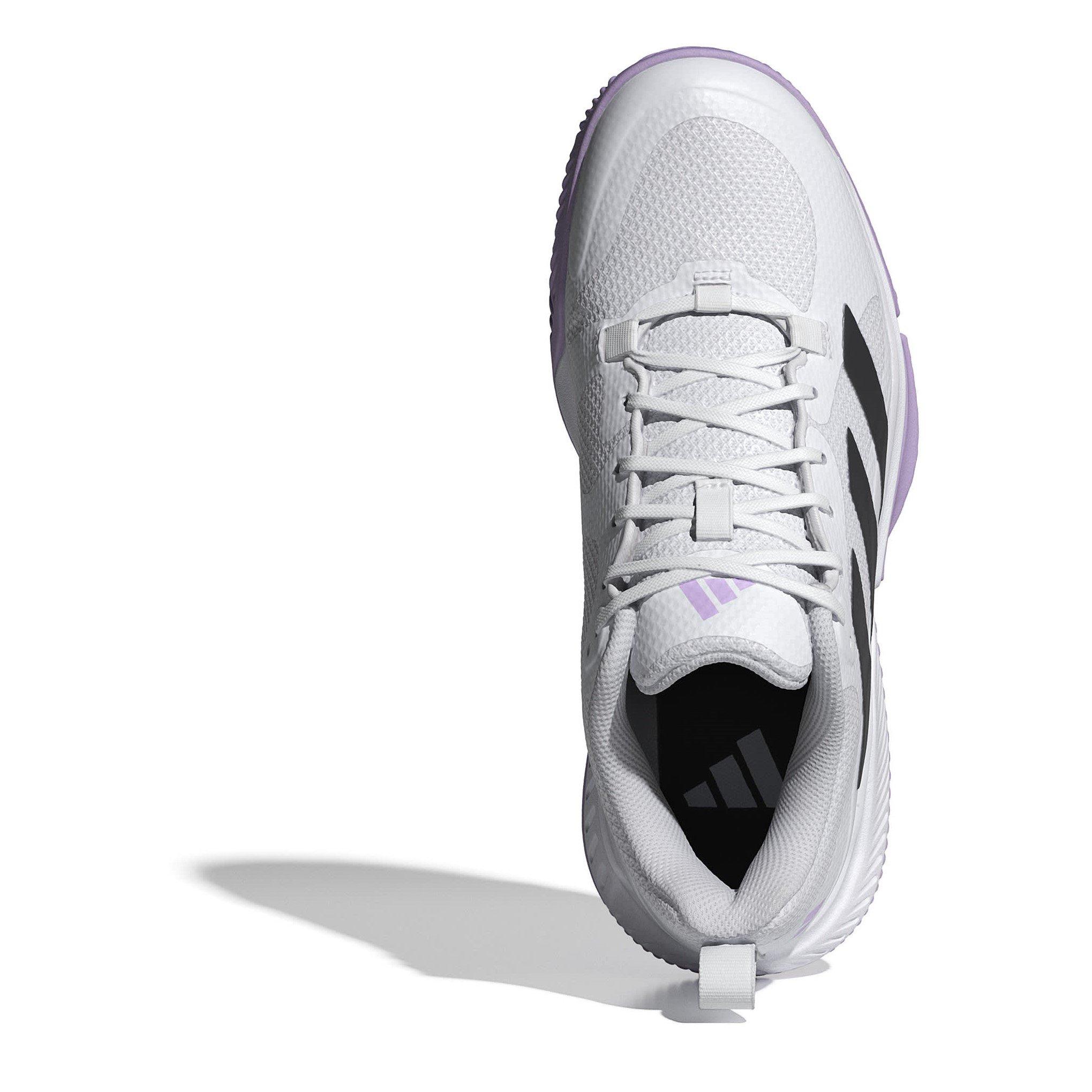 White/Black - adidas - Court Team Indoor Netball Shoes - 5