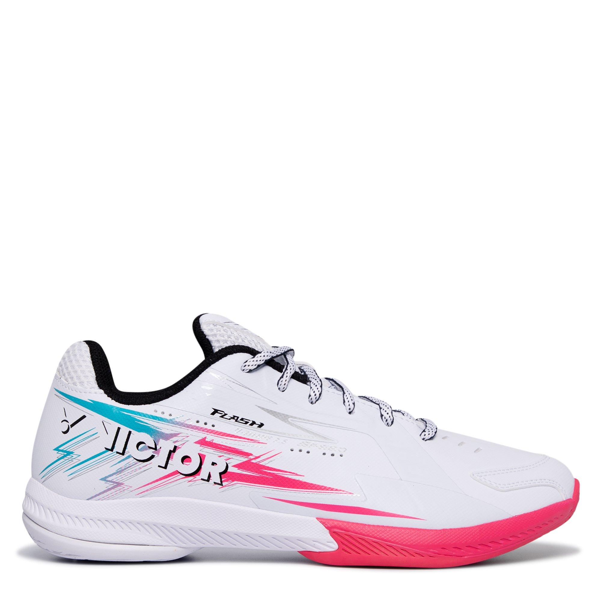 White Pink - Victor - Flash AQ Mens Badminton Shoes - 1