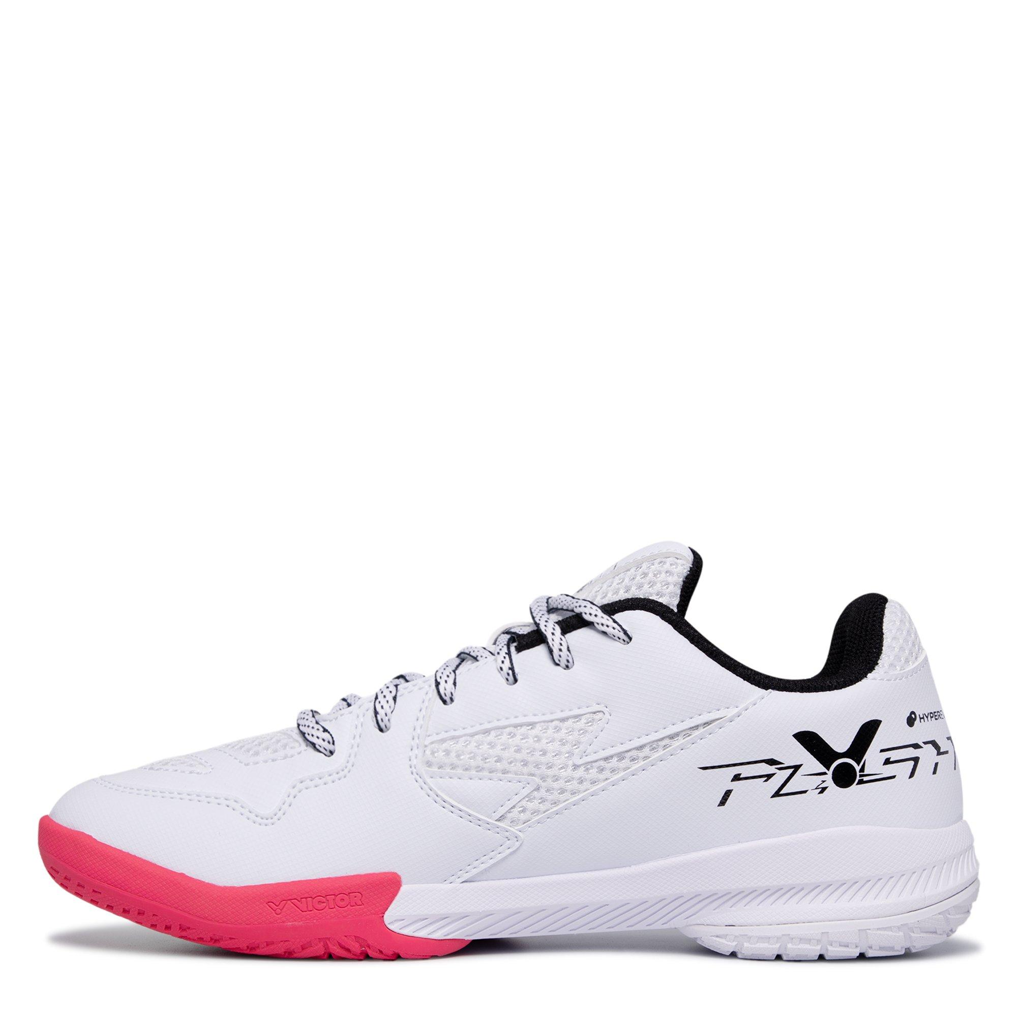 White Pink - Victor - Men's Flash AQ Badminton Trainers - 2