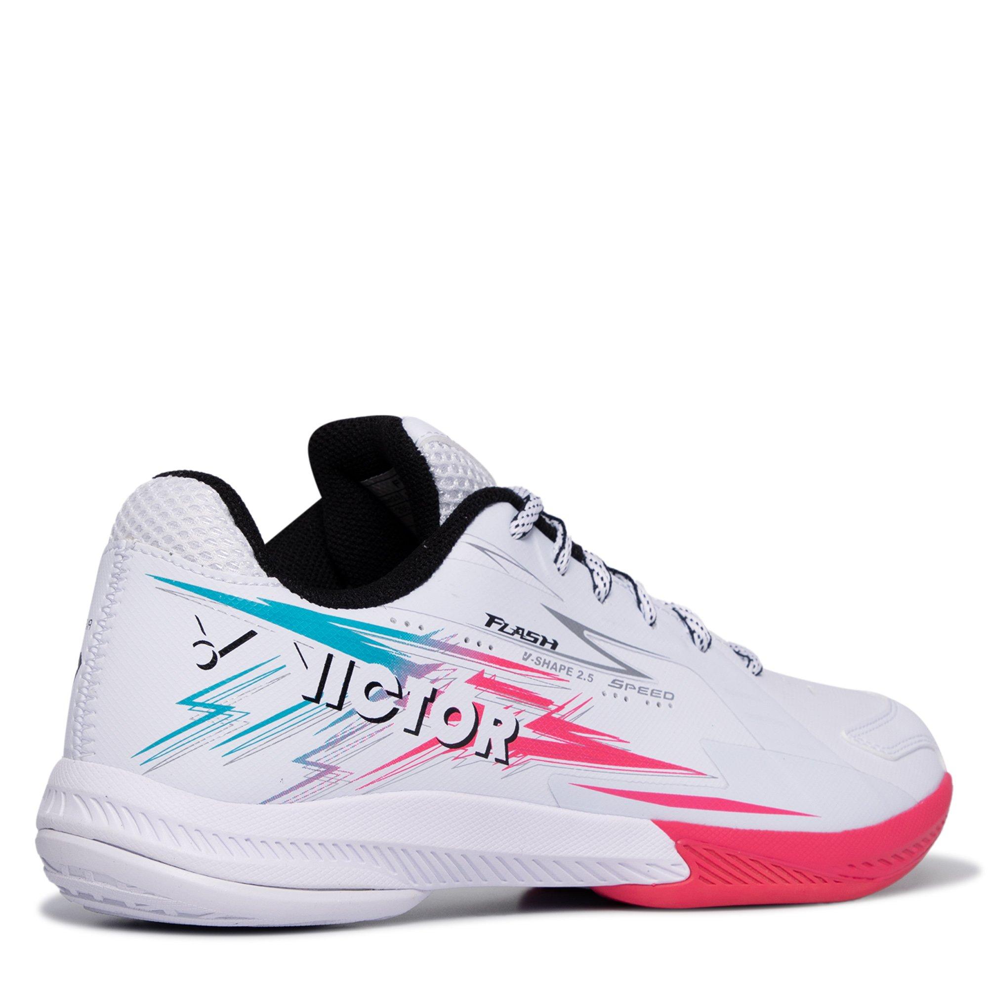 White Pink - Victor - Men's Flash AQ Badminton Trainers - 5