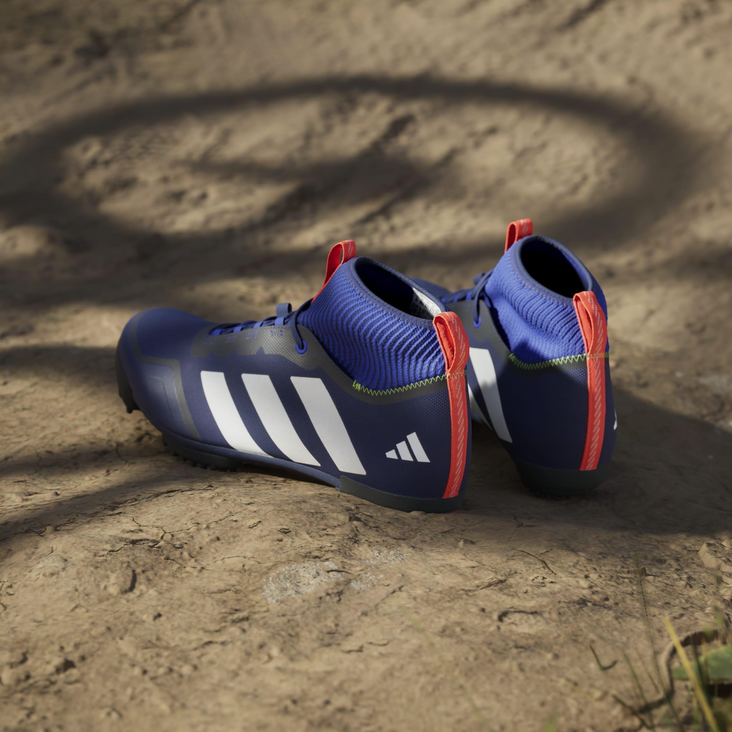 Navy/Cloud White - adidas - The Gravel Shoe 2.0 Triathlon Cycling Shoes Mens - 16