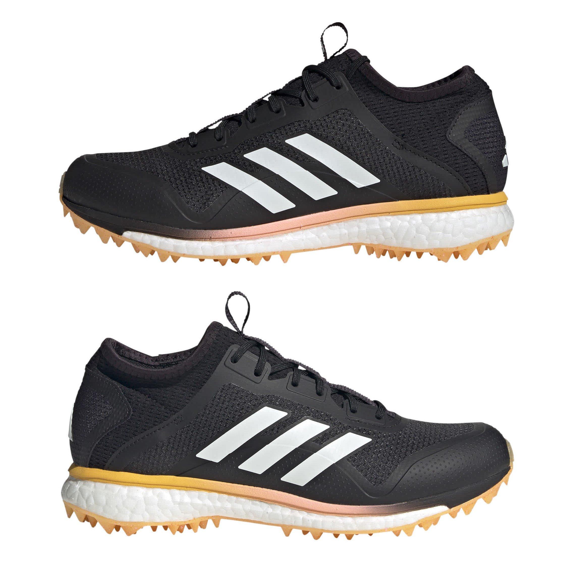 Black/Met/Spark - adidas - Fabela X Empower Indoor Hockey Shoes - 9