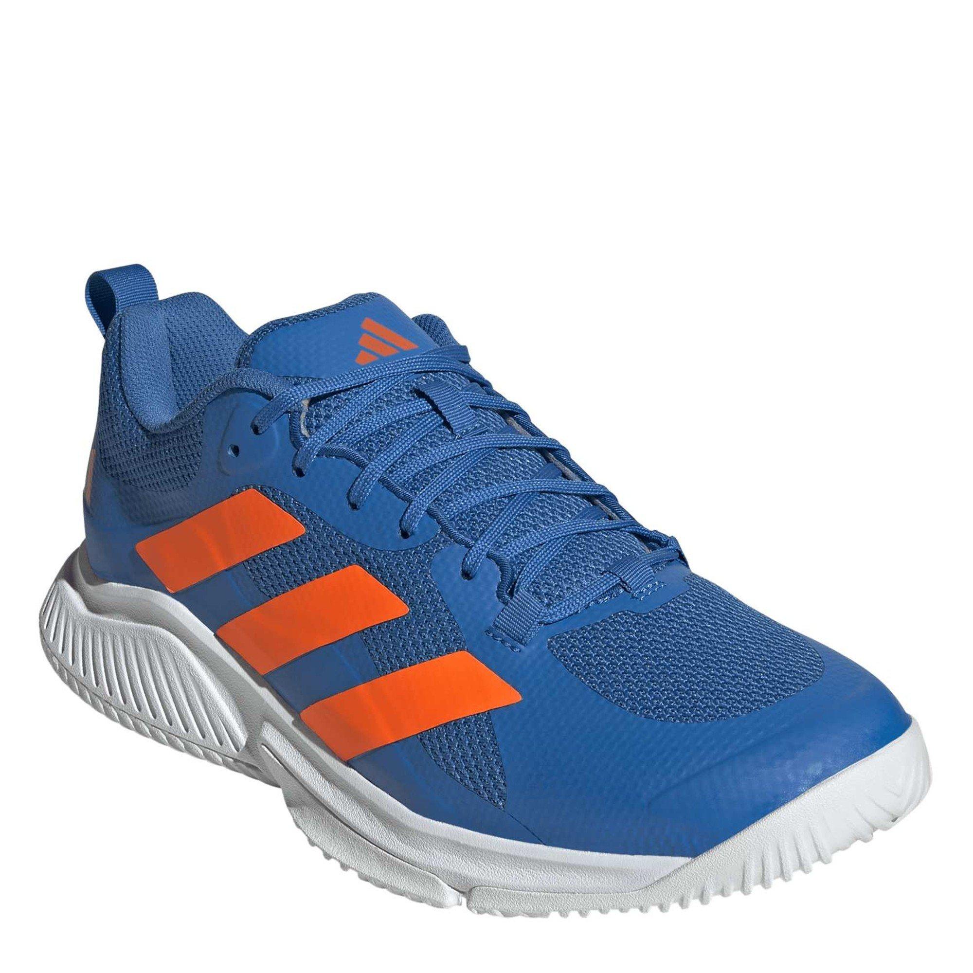 Broyal/Ftwwht - adidas - Men's Court Team 2.0 Volleyball Shoes - 3