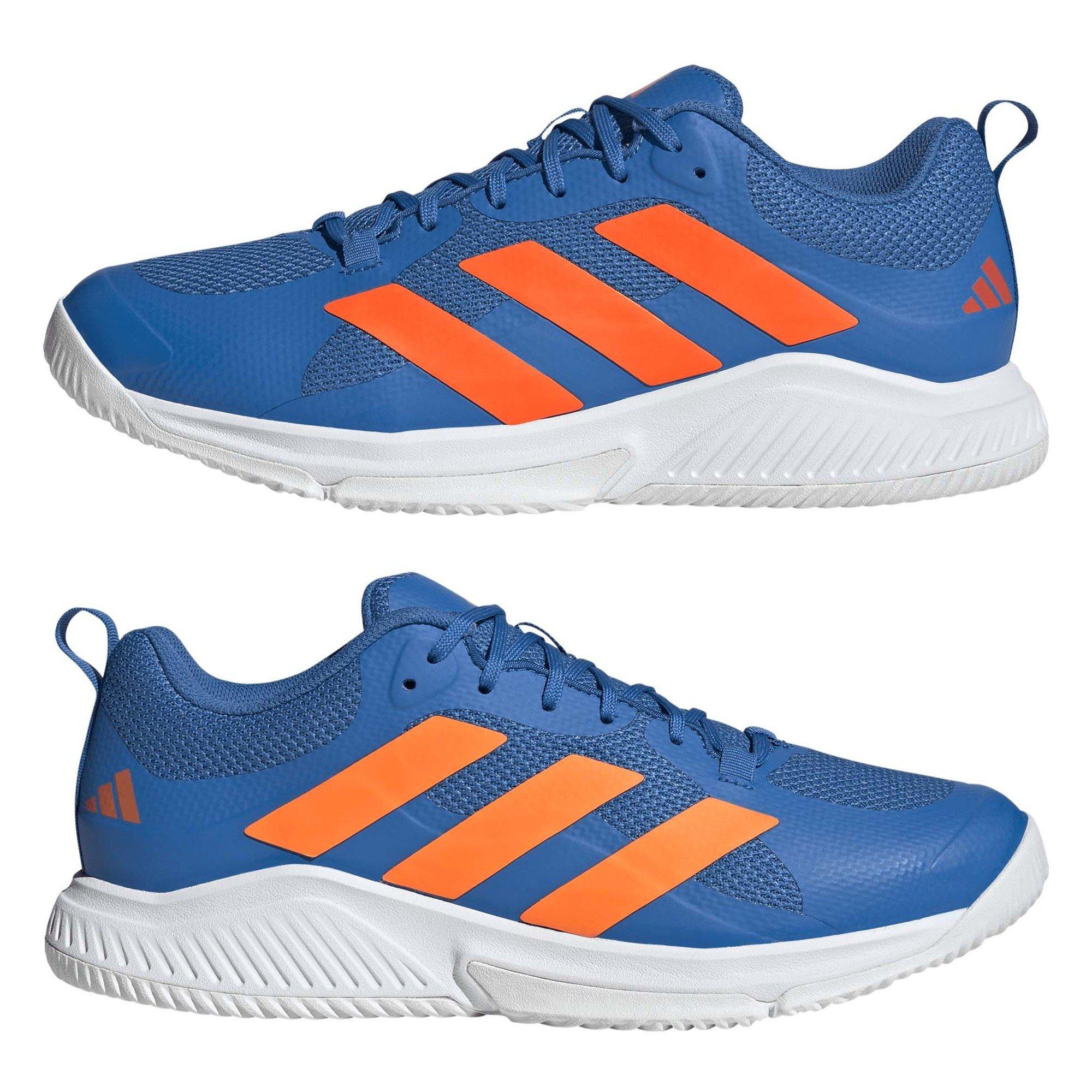Broyal/Ftwwht - adidas - Men's Court Team 2.0 Volleyball Shoes - 9