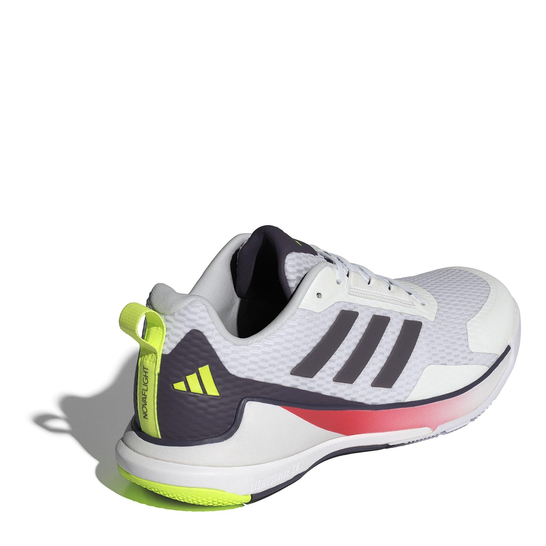 White/Metal - adidas - Novaflight 2 Indoor Shoes - 4