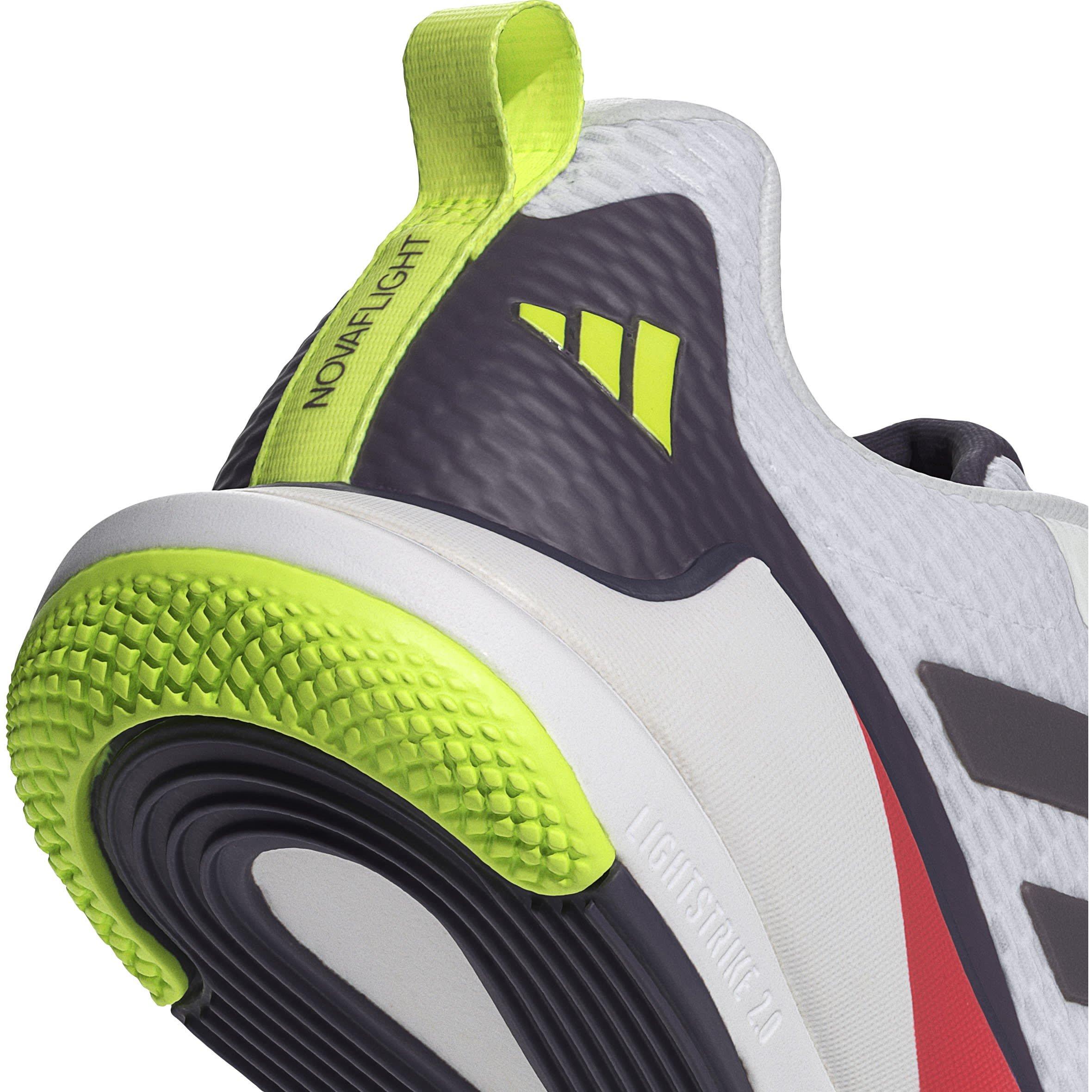 White/Metal - adidas - Novaflight 2 Indoor Shoes - 8