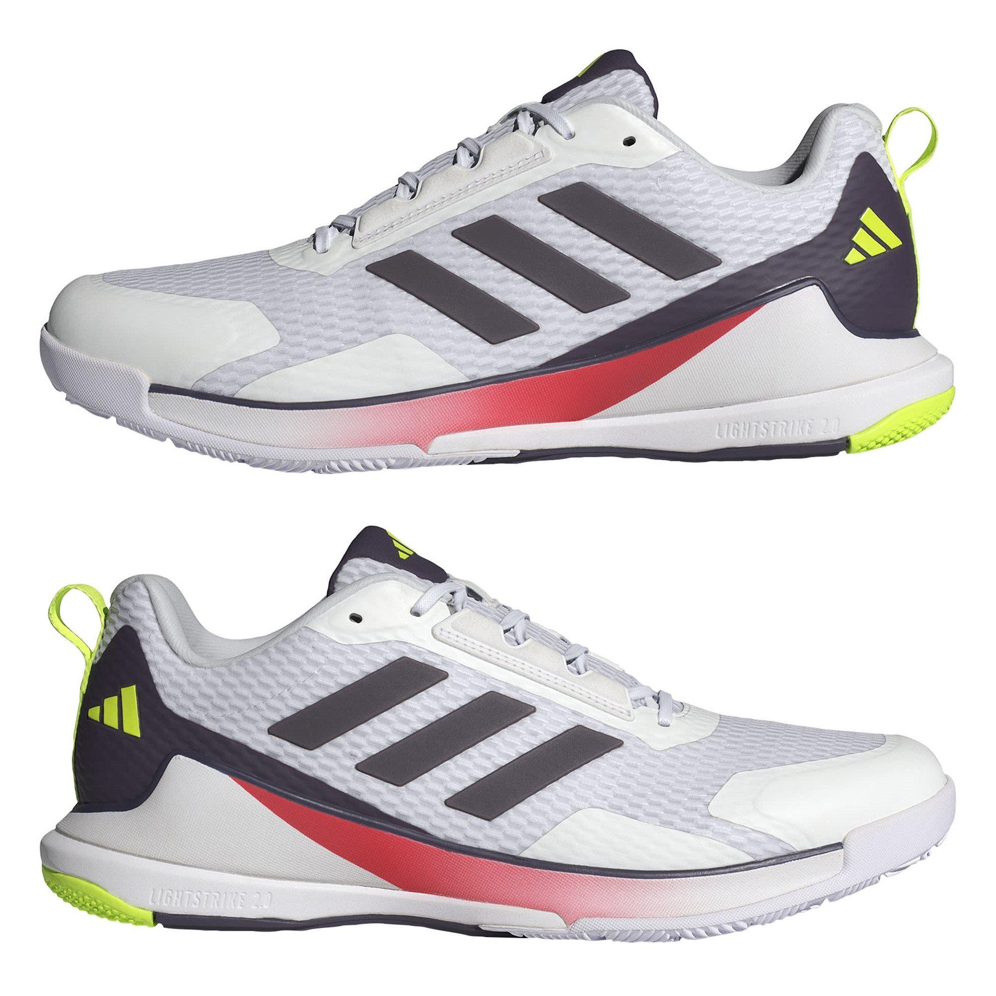 White/Metal - adidas - Novaflight 2 Indoor Shoes - 9
