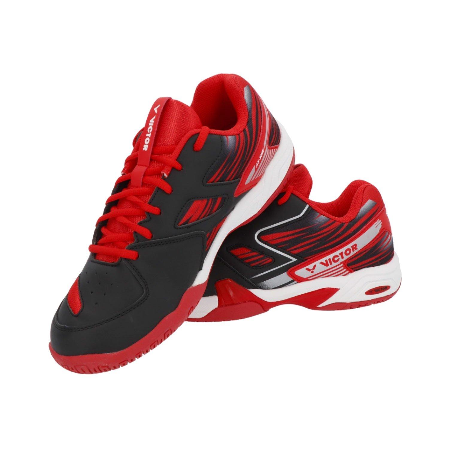 Black/Red - Victor - Men's AS 39W CD Badminton Trainers - 2
