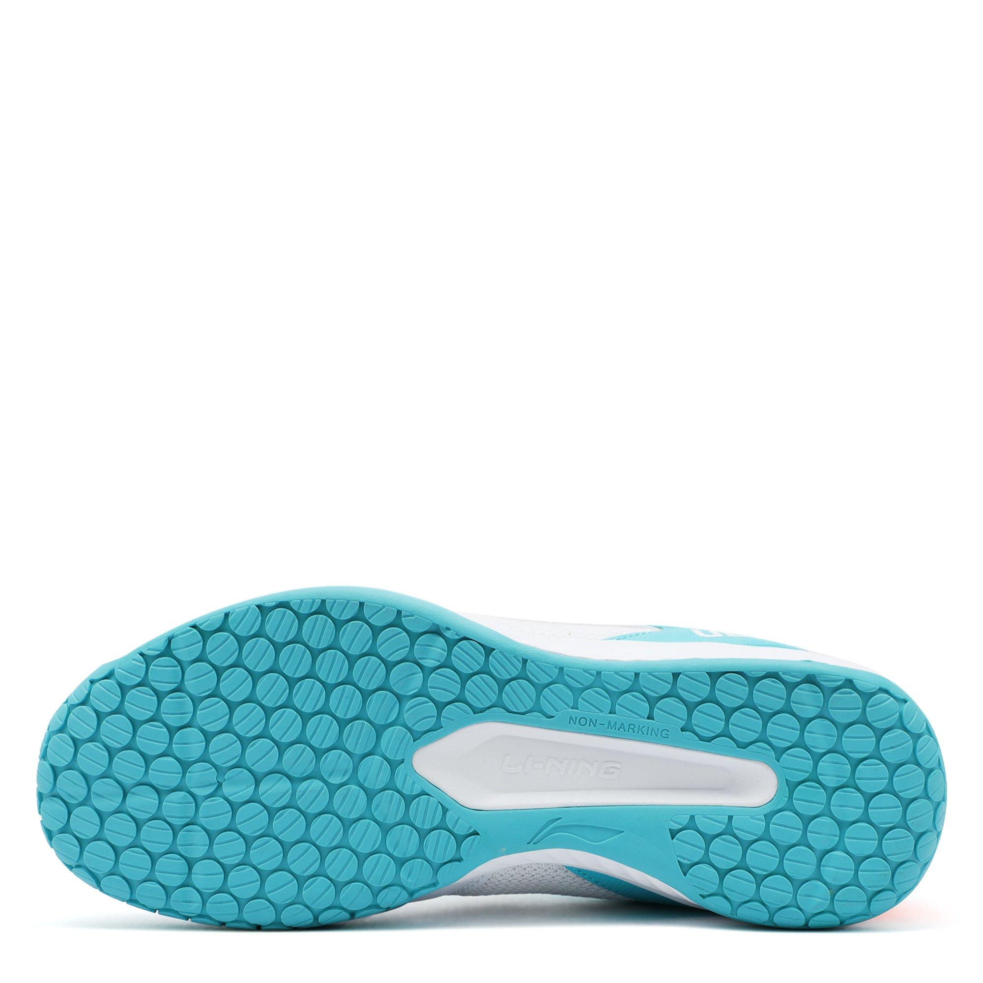 Wht/OcenBlu/Blk - Li Ning - Ultra Speed Adults Badminton Trainers - 4