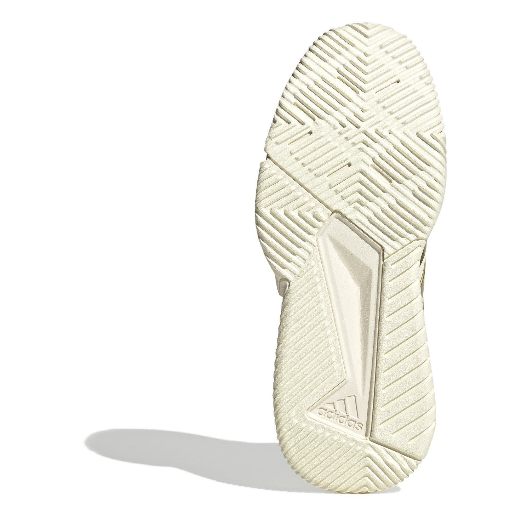 White/Gold - adidas - Court Flight Netball Shoes - 6