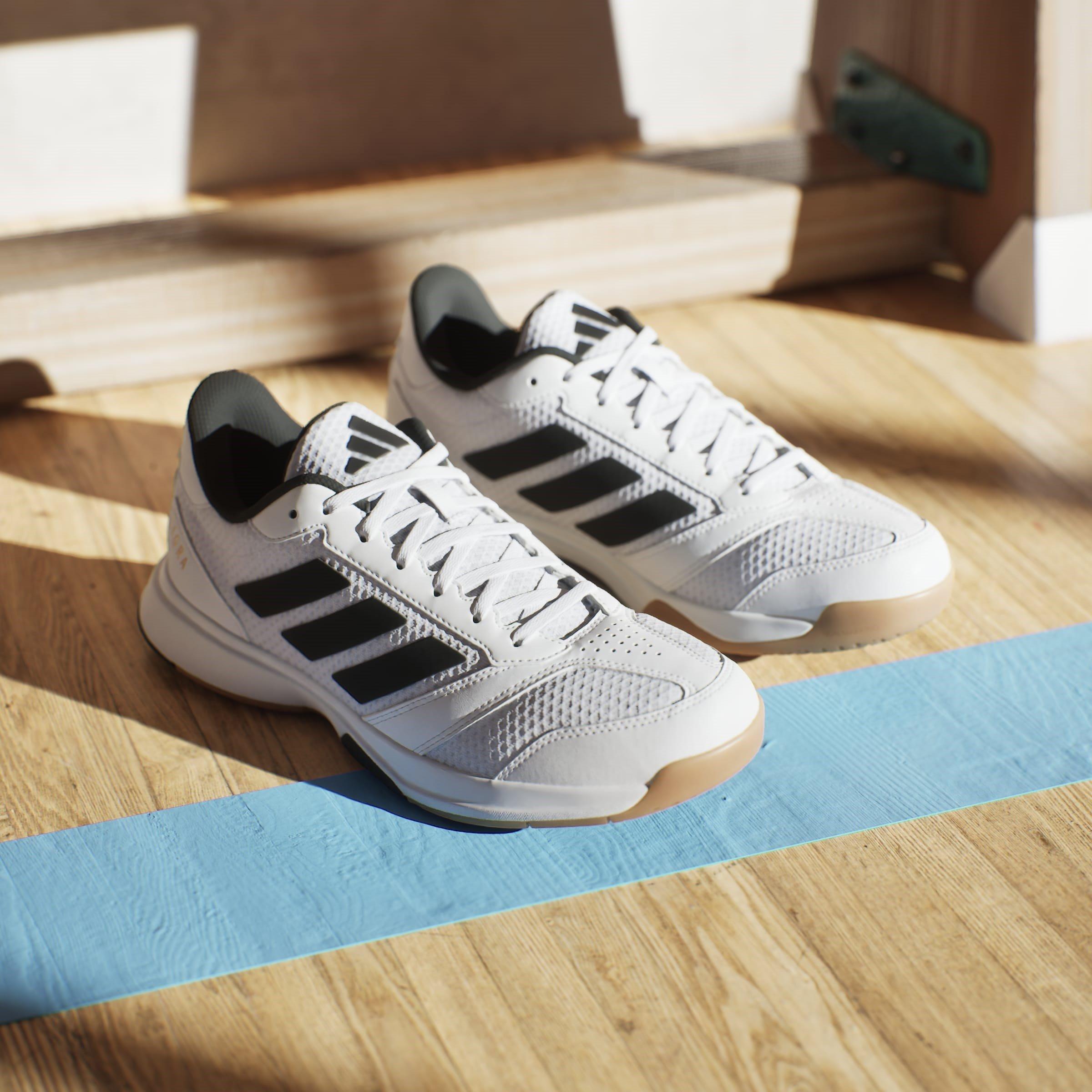 Blanc/Noir/Blanc - adidas - Ligra 8 Indoor Shoes - 12