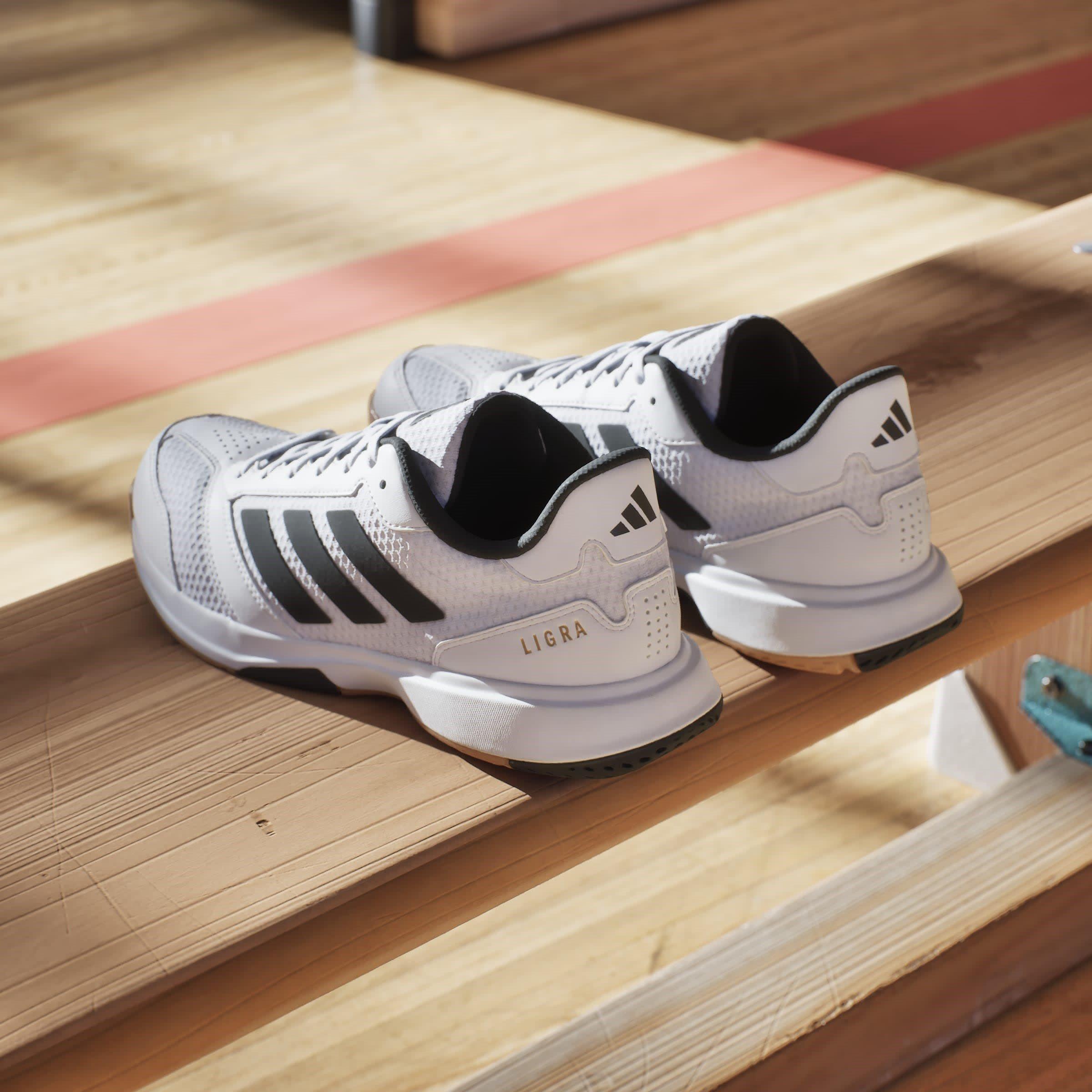 Blanc/Noir/Blanc - adidas - Ligra 8 Indoor Shoes - 13