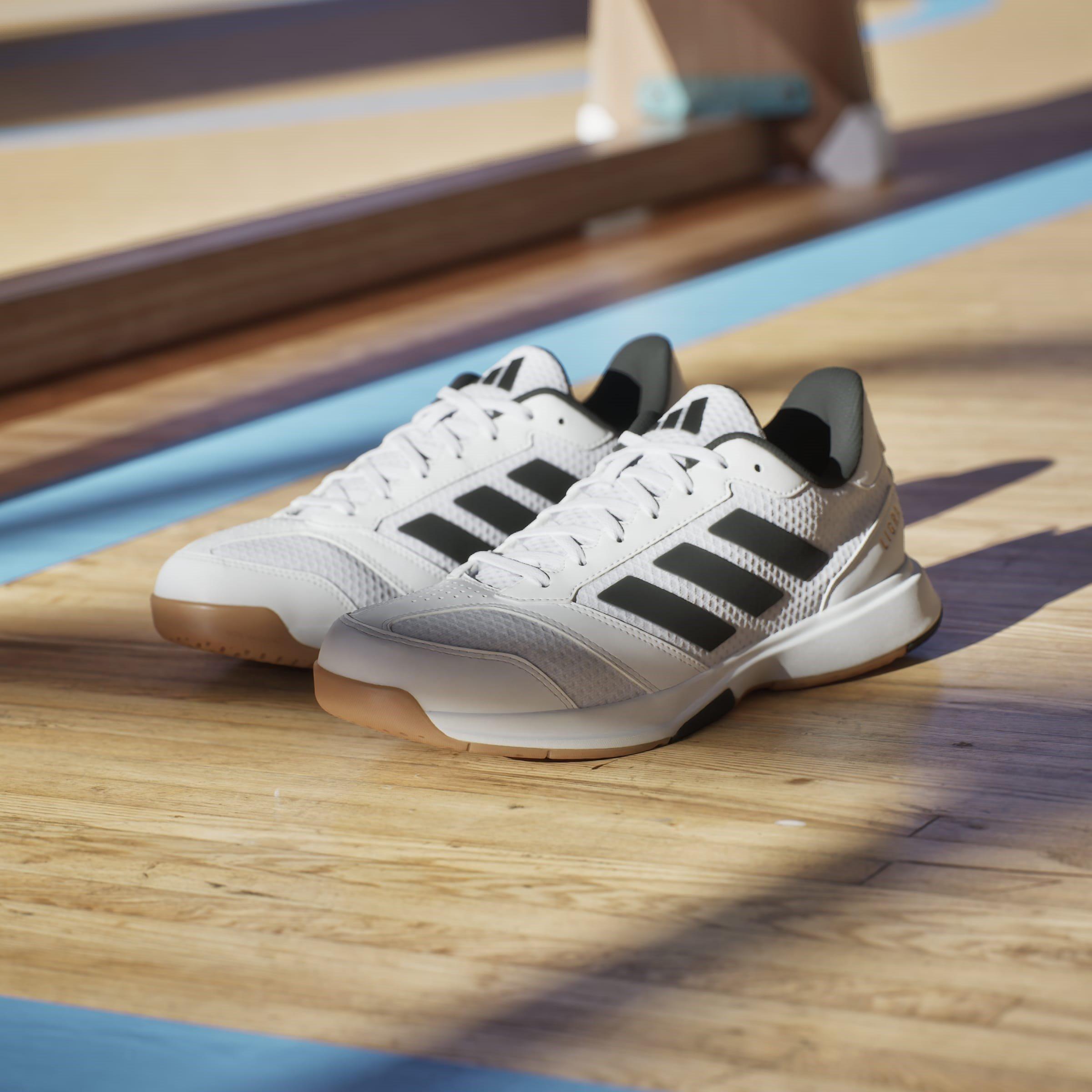 Blanc/Noir/Blanc - adidas - Ligra 8 Indoor Shoes - 15
