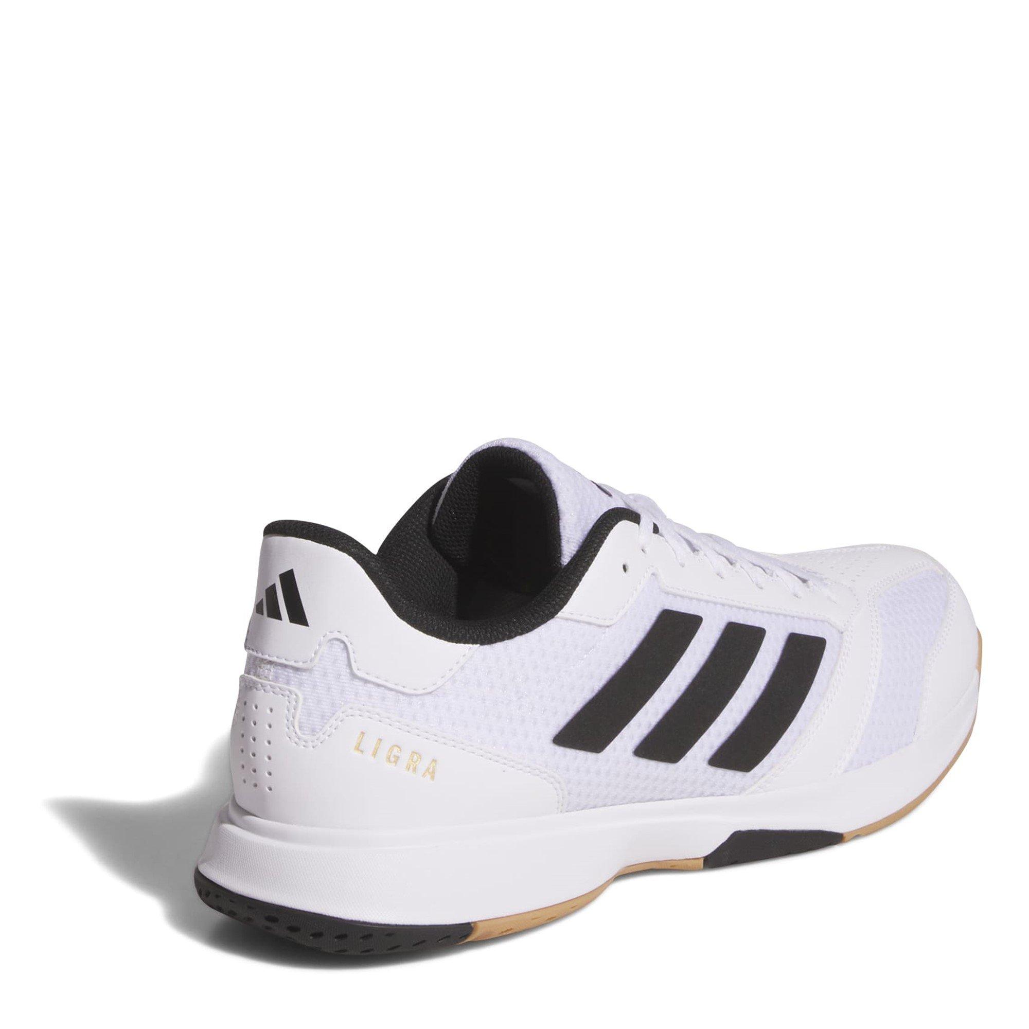 Blanc/Noir/Blanc - adidas - Ligra 8 Indoor Shoes - 4