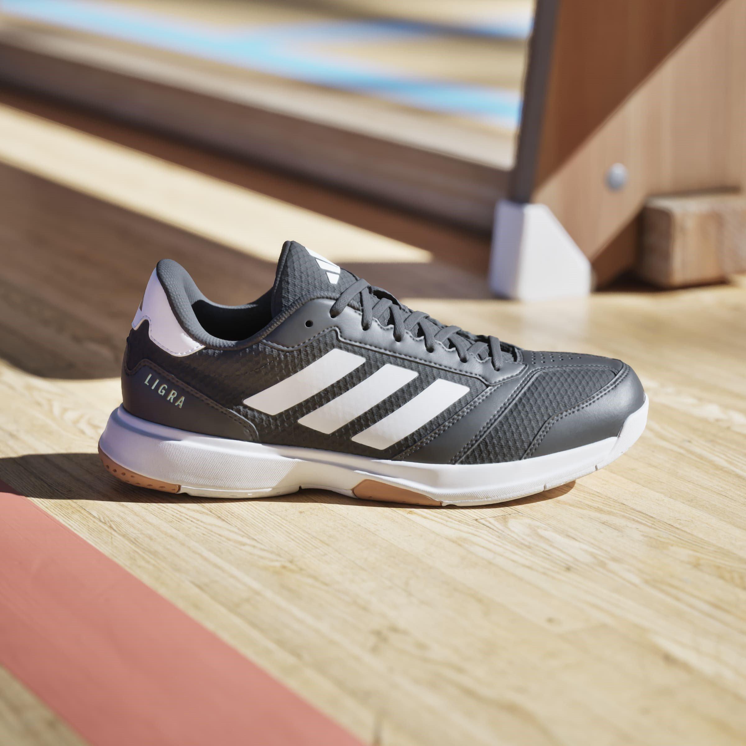 Schwarz/Weiß - adidas - Ligra 8 Indoor Shoes - 11