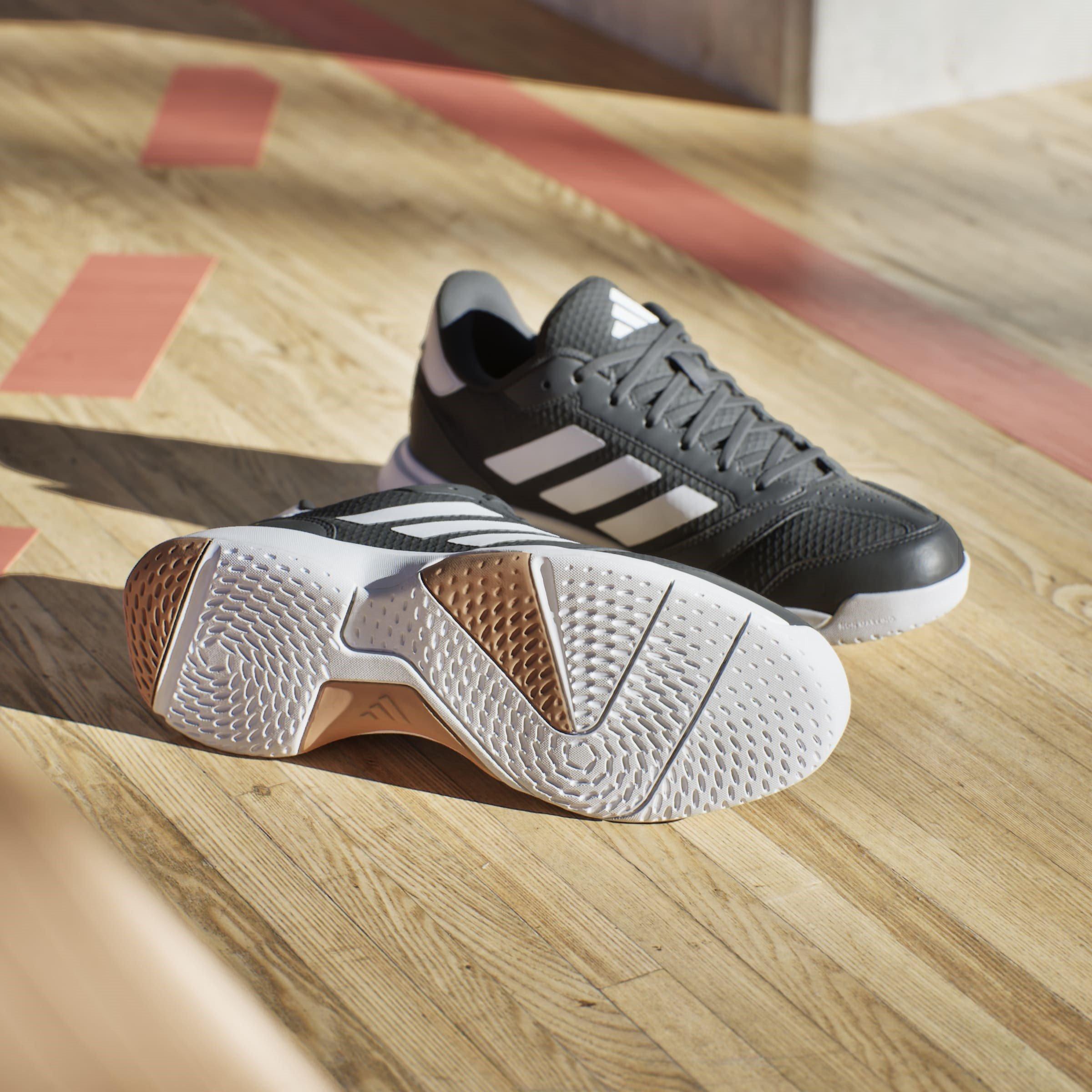 Schwarz/Weiß - adidas - Ligra 8 Indoor Shoes - 12