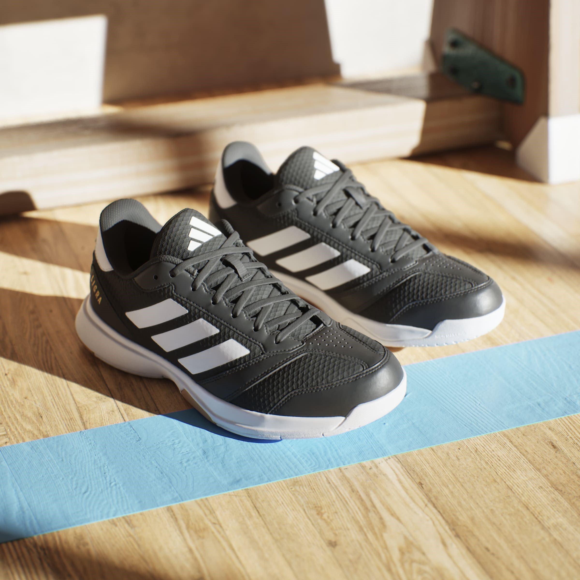 Schwarz/Weiß - adidas - Ligra 8 Indoor Shoes - 13