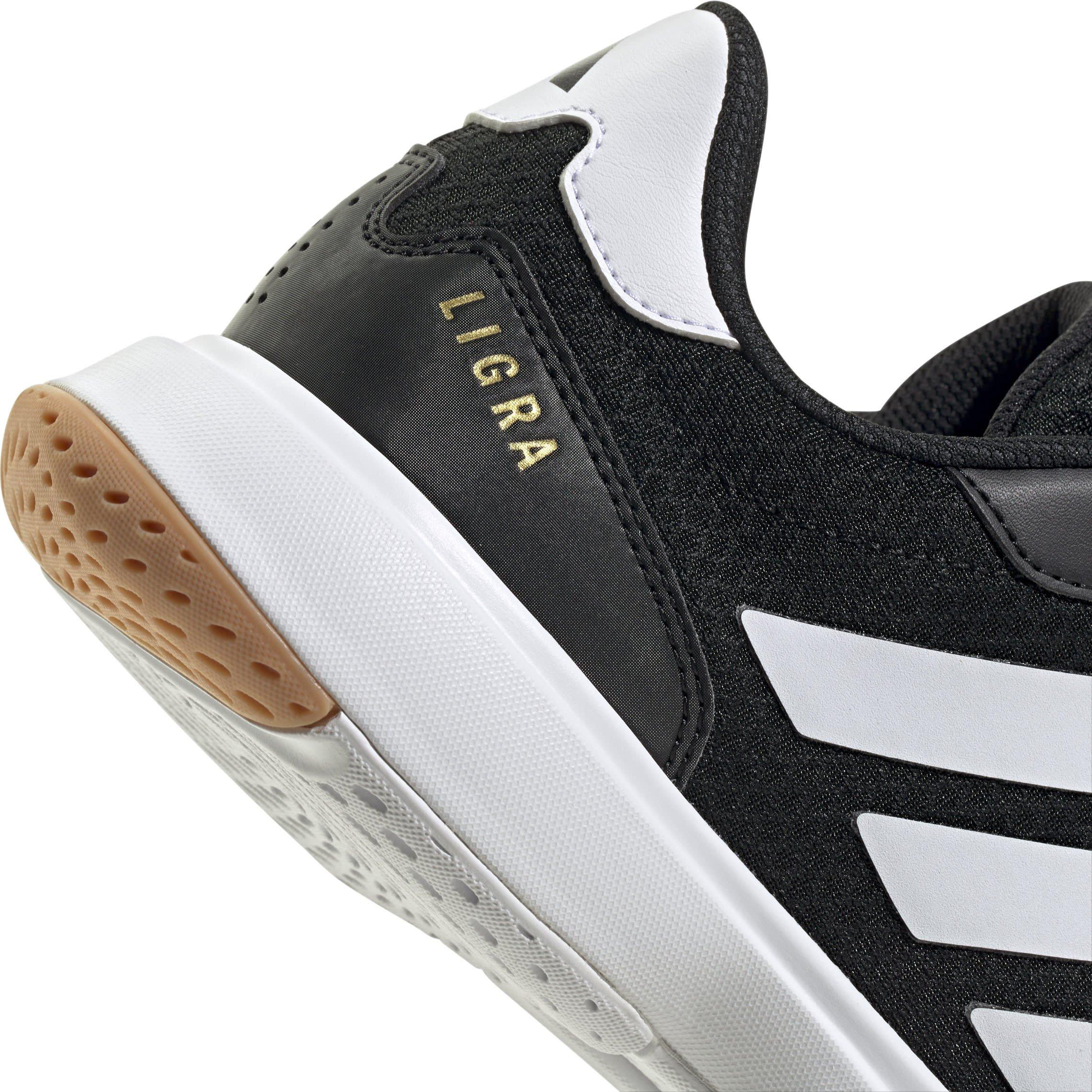 Schwarz/Weiß - adidas - Ligra 8 Indoor Shoes - 8
