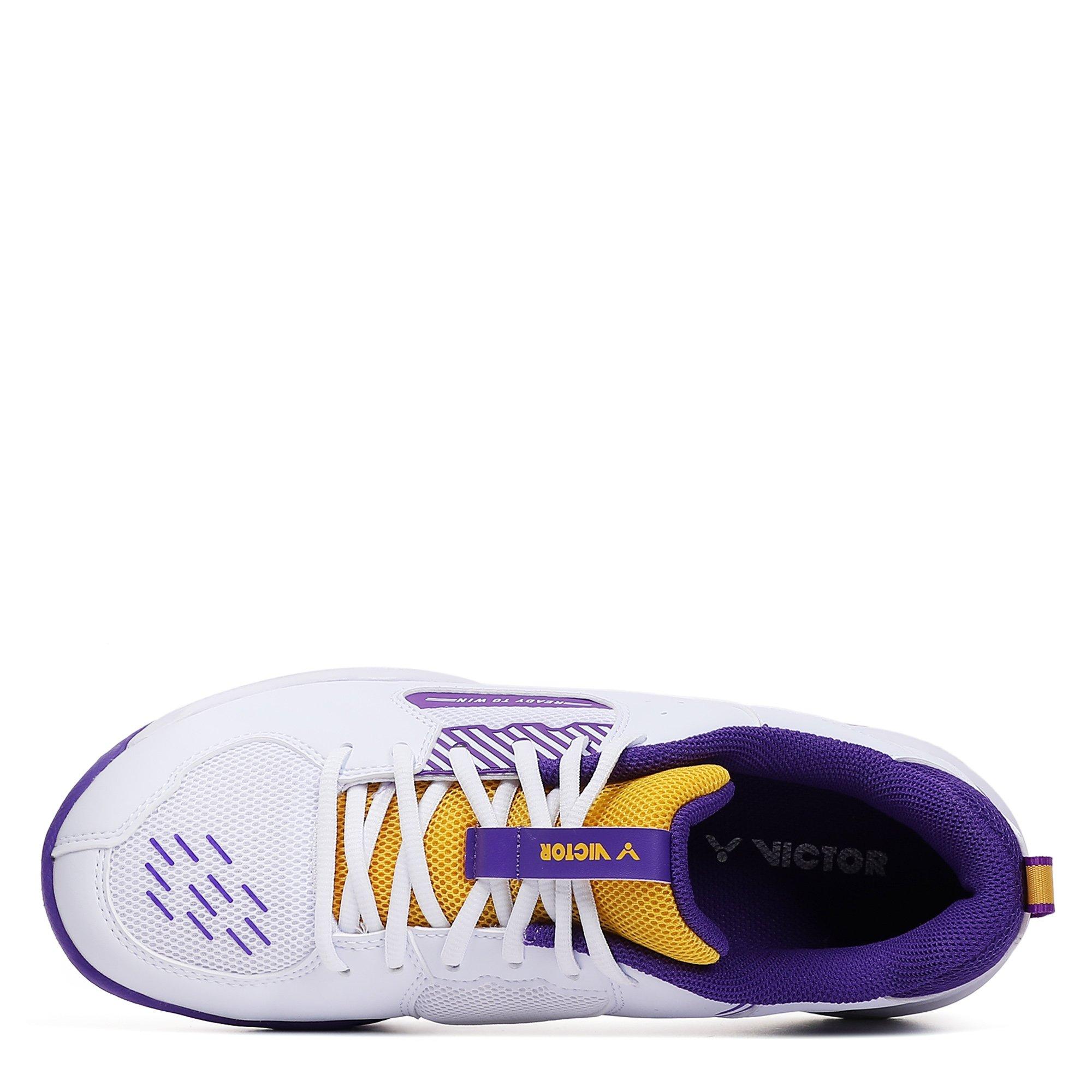 WHITE/PURPLE - Victor - AS-12W Plus Mens Badminton Shoes - 3