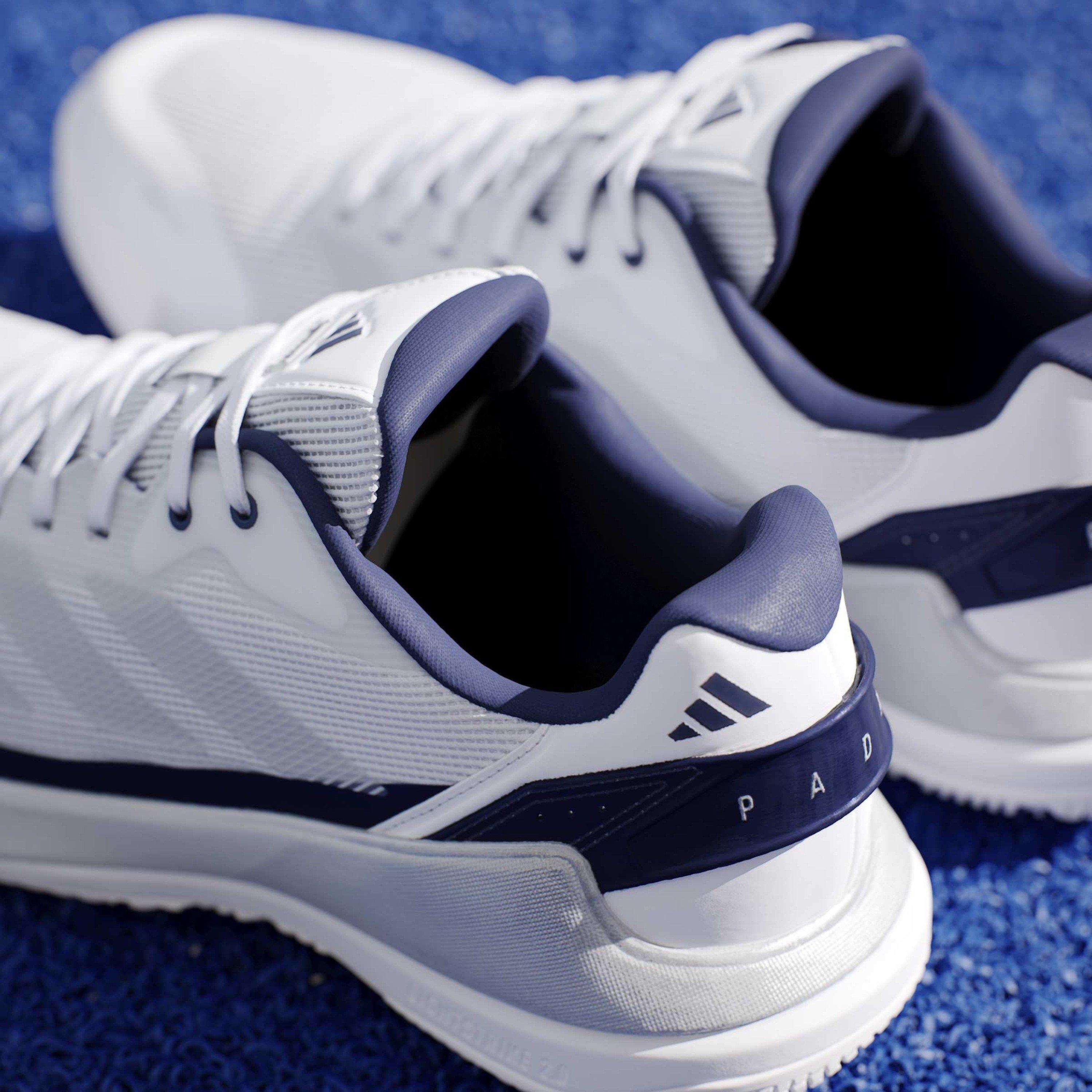 White/Slvr/Blue - adidas - Men's Padel Trainers - 16