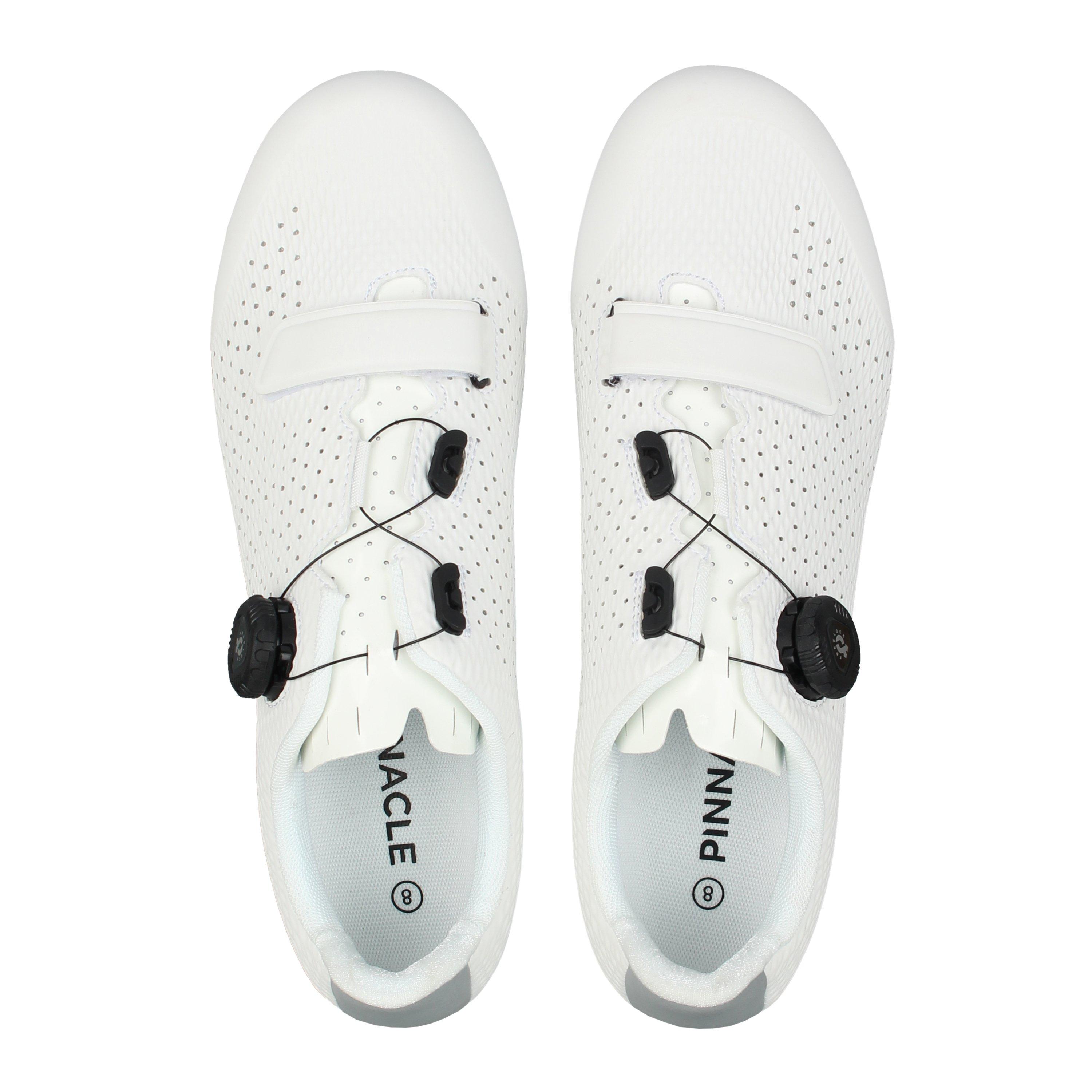 White - Pinnacle - Radium Road Cycling Shoes Unisex - 6