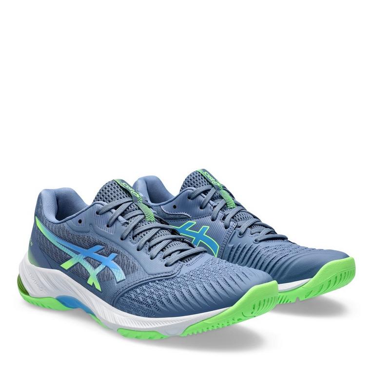 Dnm Blue/Wtrsc (keine Übersetzung erforderlich, da es sich um eine Farbbezeichnung handelt) - Asics - Netball Ballistic FF Men's Indoor Court Shoes - 4