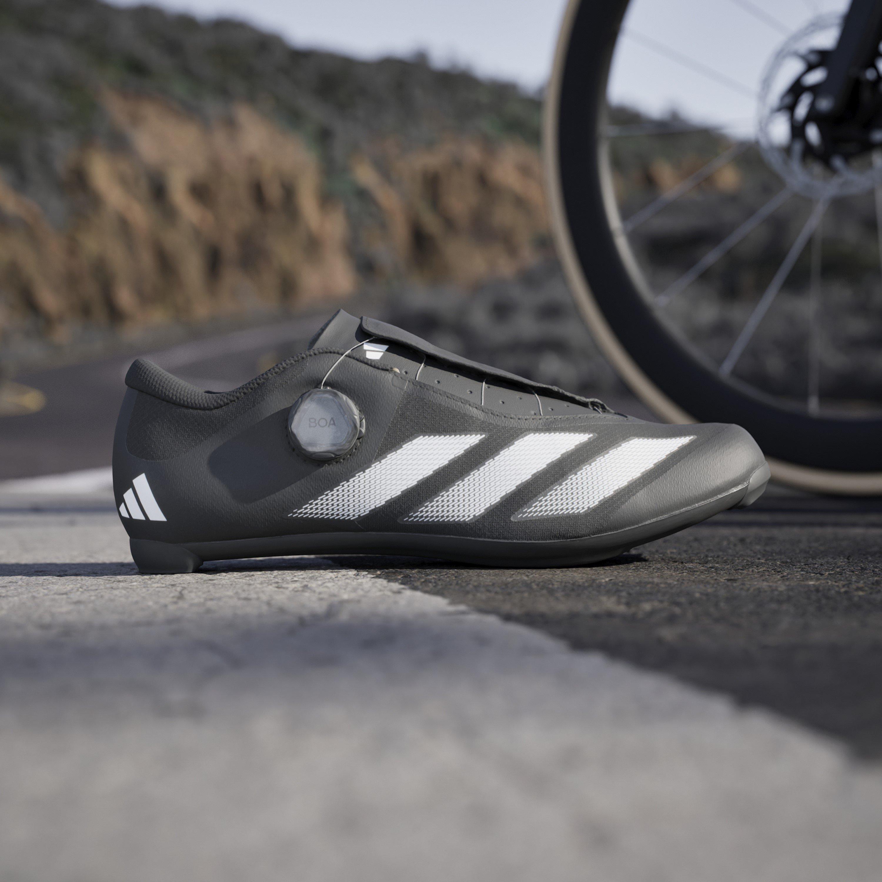 Core Black - adidas - Tempo 3-Stripes Boa Shoes Road Cycling Mens - 12