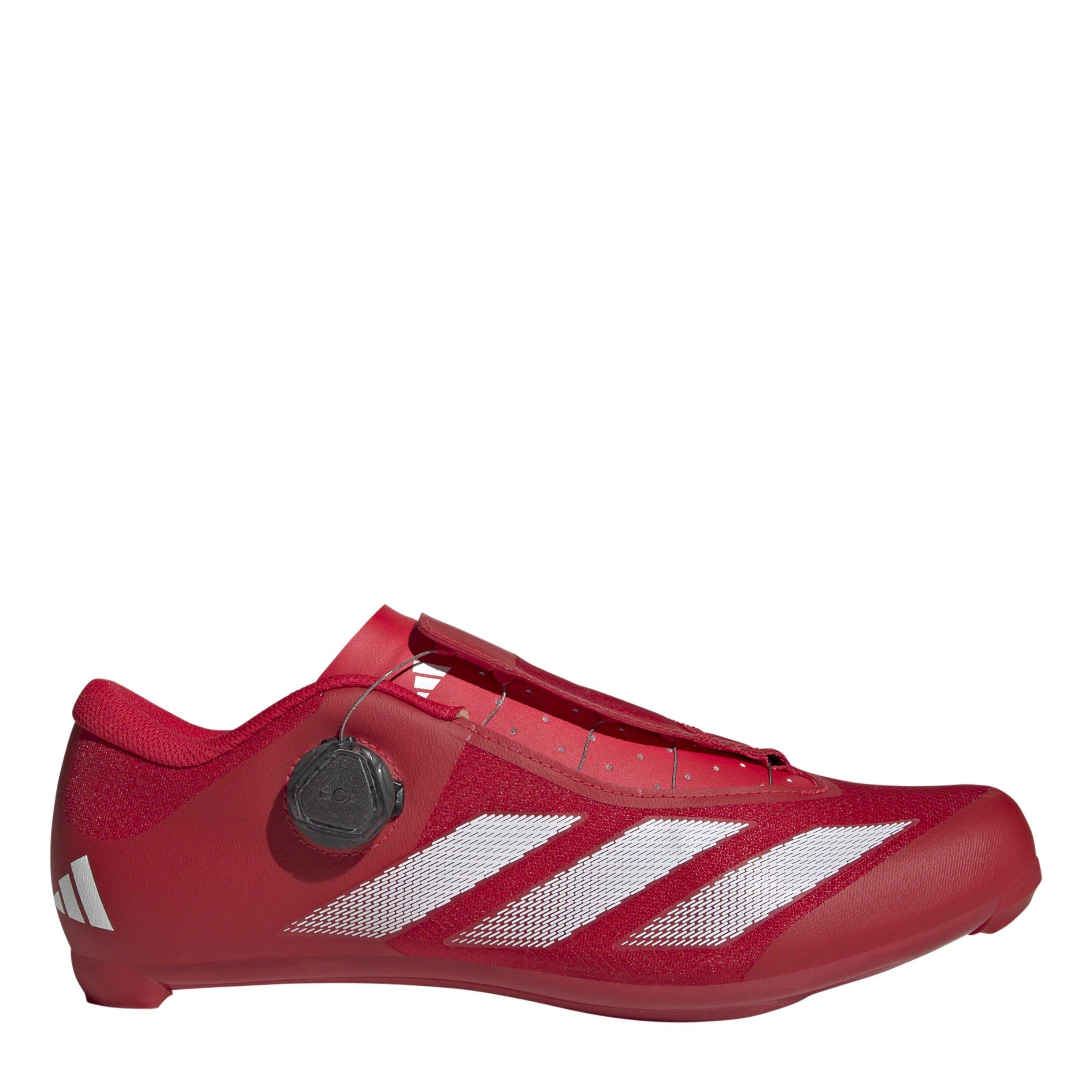 Adidas Men's Tempo Stripes Boa Road Cycling Shoes - Pure Ruby - 6 (39.3)