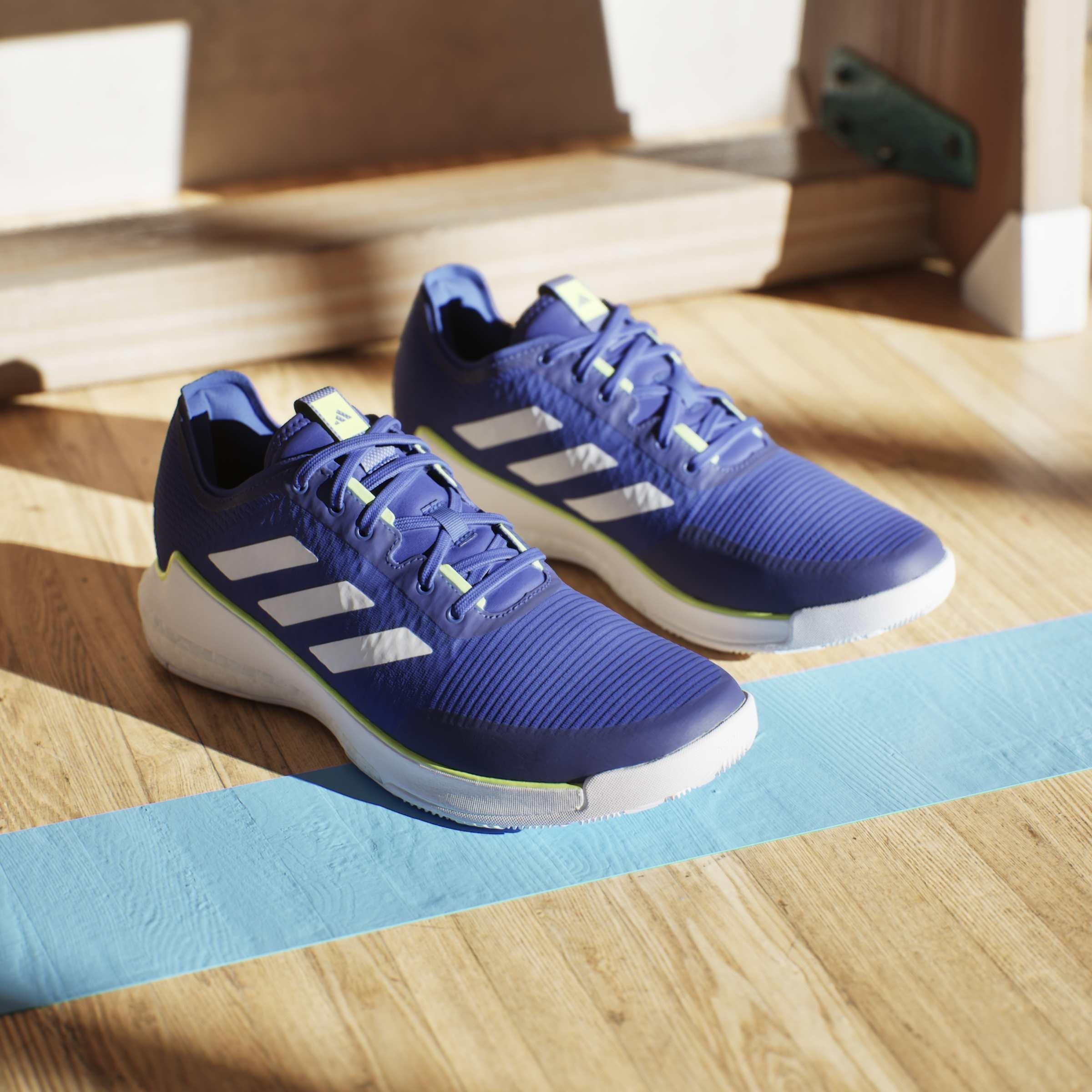 Lucid Blue/Ftwr - adidas - Crazyflight M Hockey Shoes Mens - 12