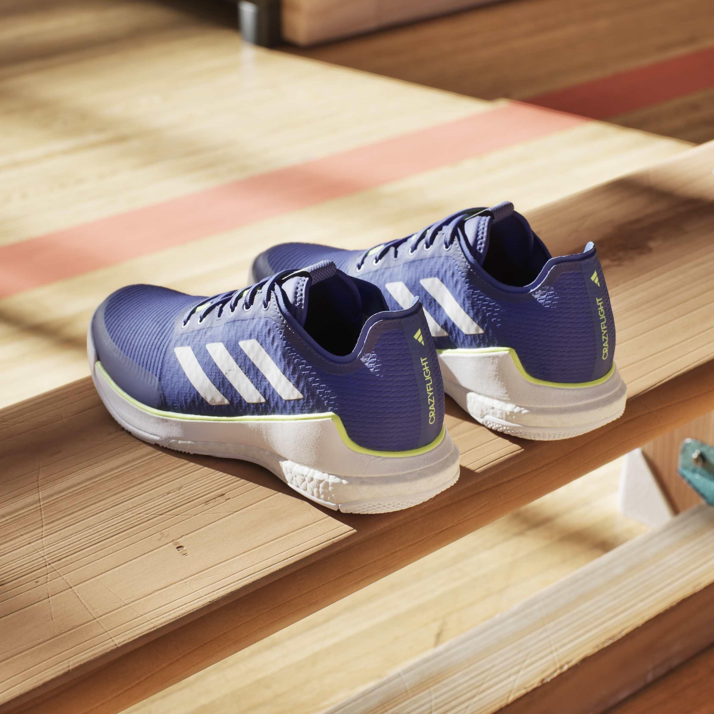 Lucid Blue/Ftwr - adidas - Crazyflight M Hockey Shoes Mens - 13