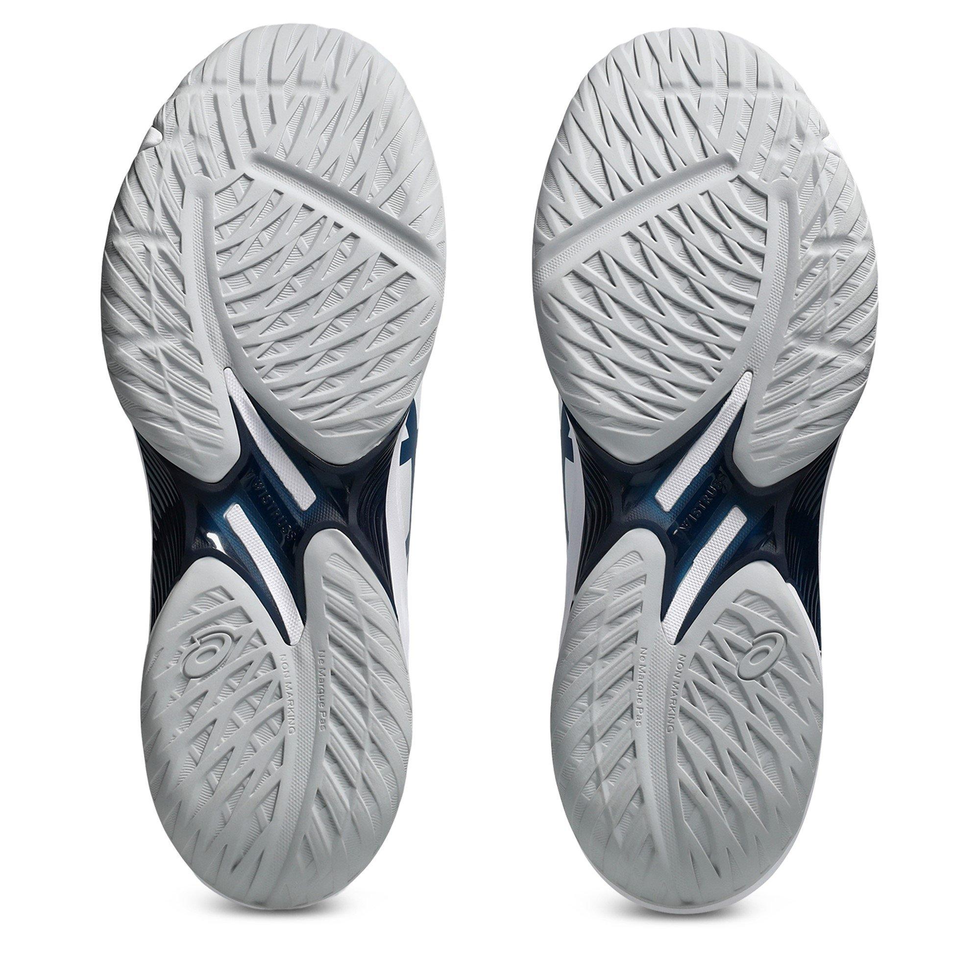 Wht/Mako Blue - Asics - BEYOND Volleyball Shoes - 3