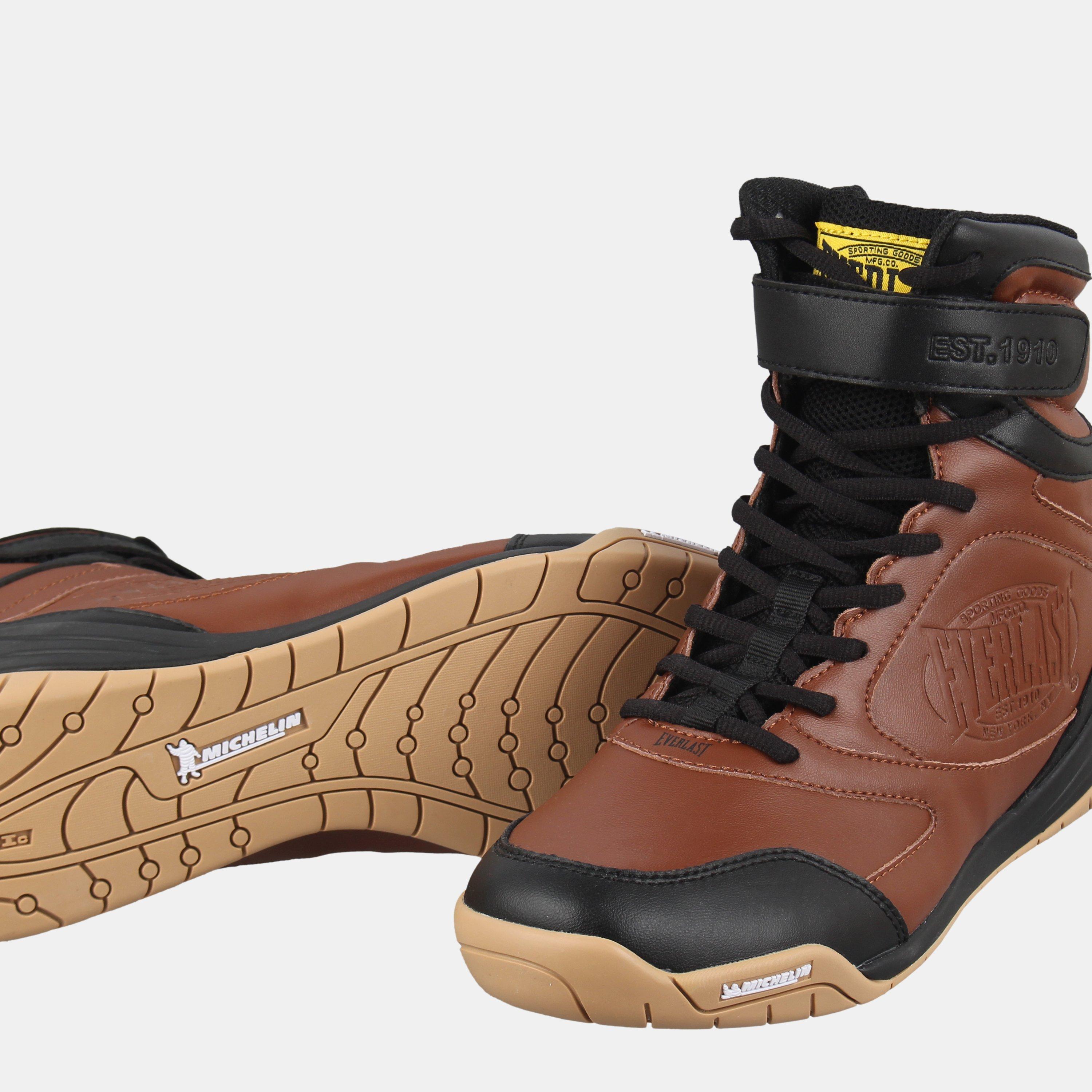 Brown - Everlast - Hi Cut Boxing Boots - 3