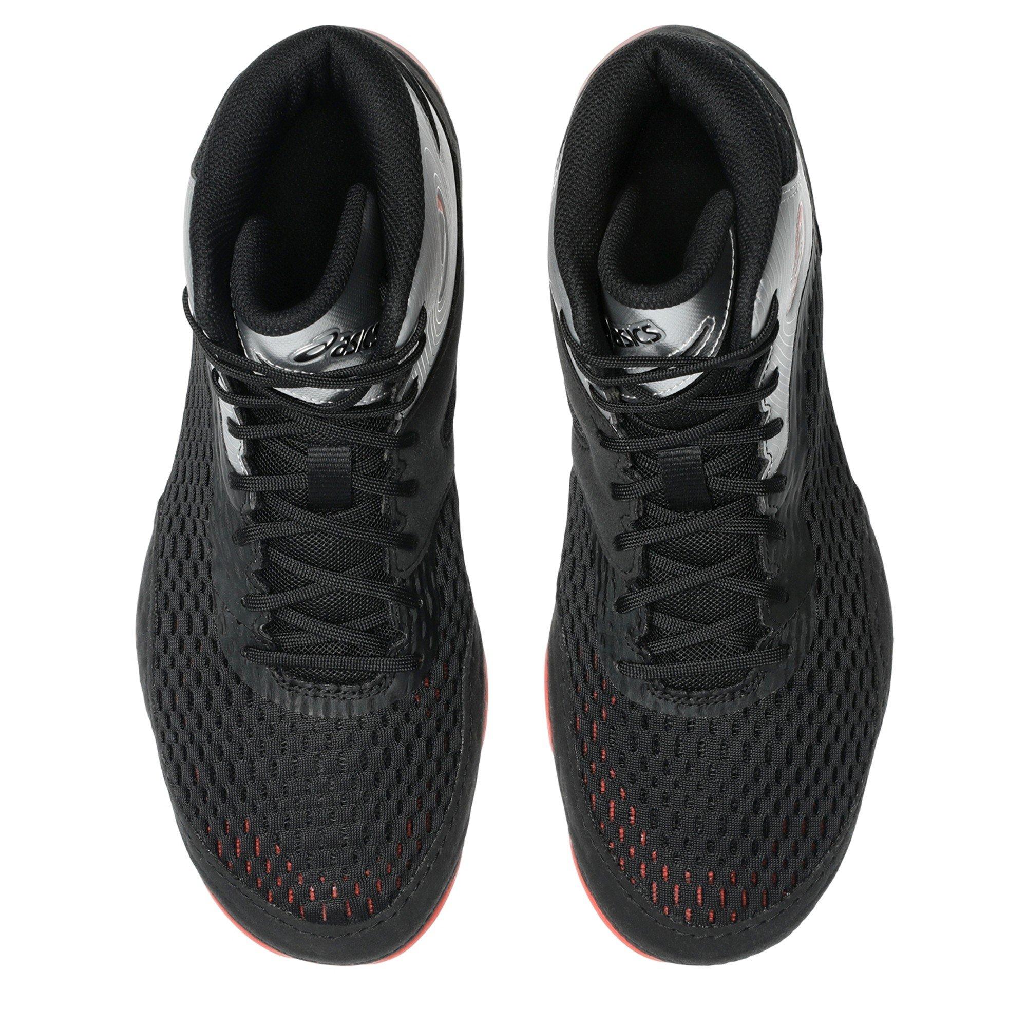 Black/Red - Asics - Men's Split El Mid Cut Boxing Boot - 6