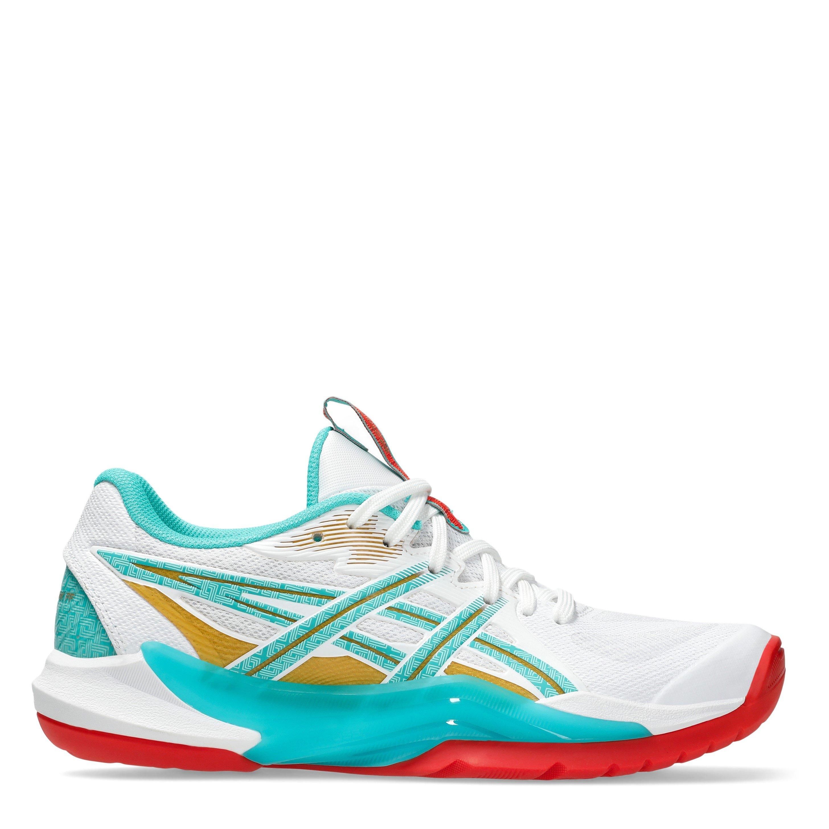 Wht/Sea Glass - Asics - Women's Powerbreak Netball Shoes - 1