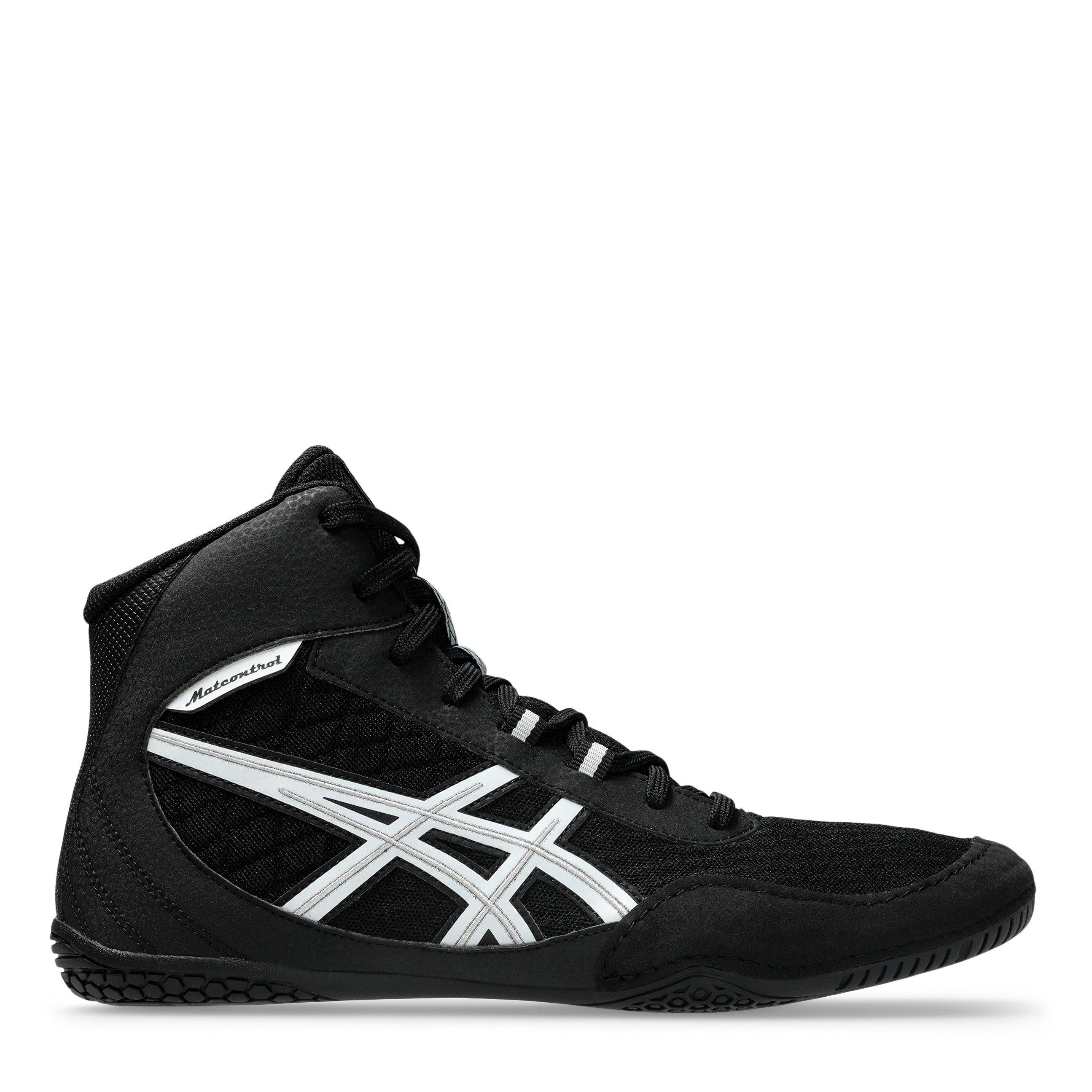 Black/White - Asics - Men's Matcontrol Mid Cut Boxing Boot - 1