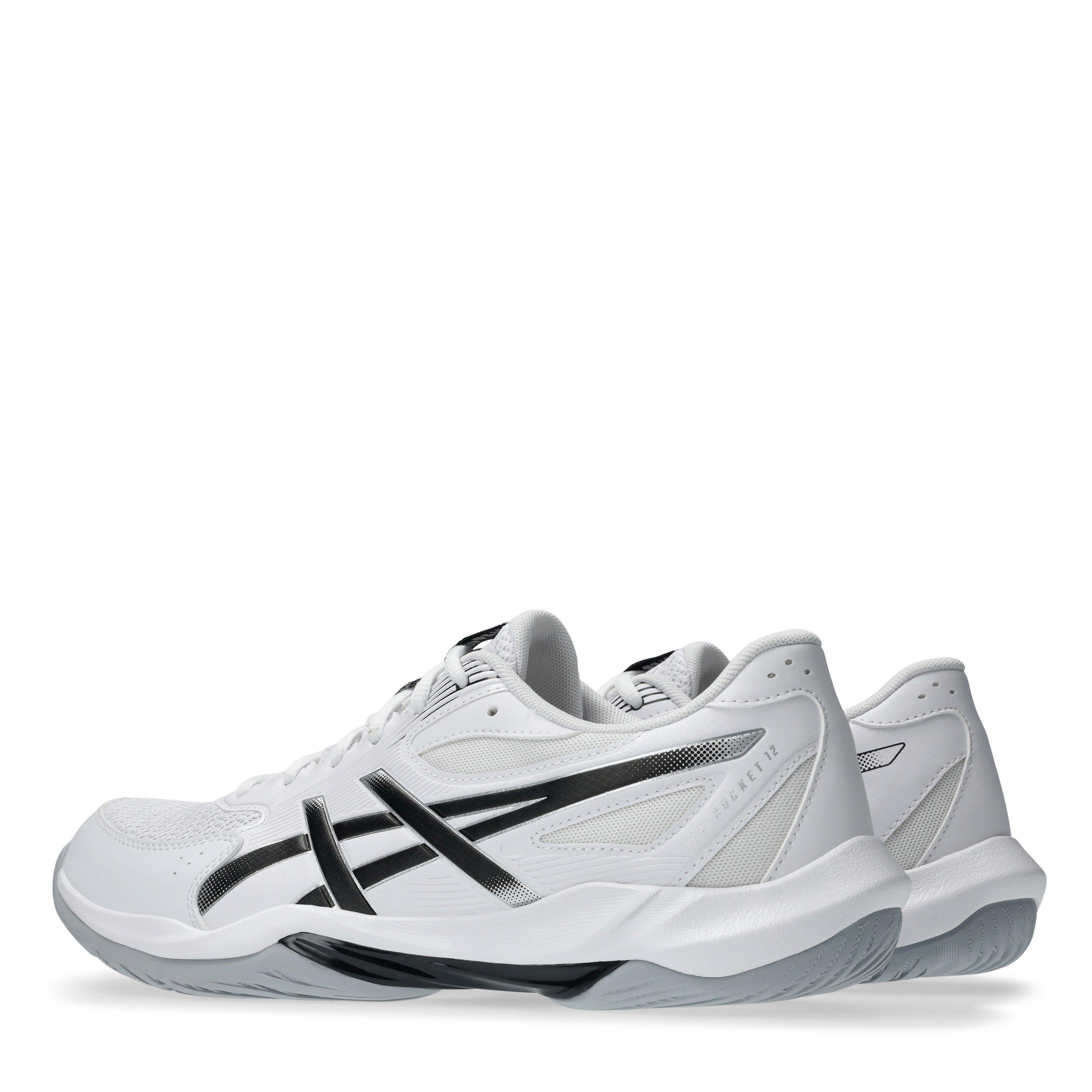 White/Black - Asics - GEL ROCKET 12 Volleyball Shoes - 5
