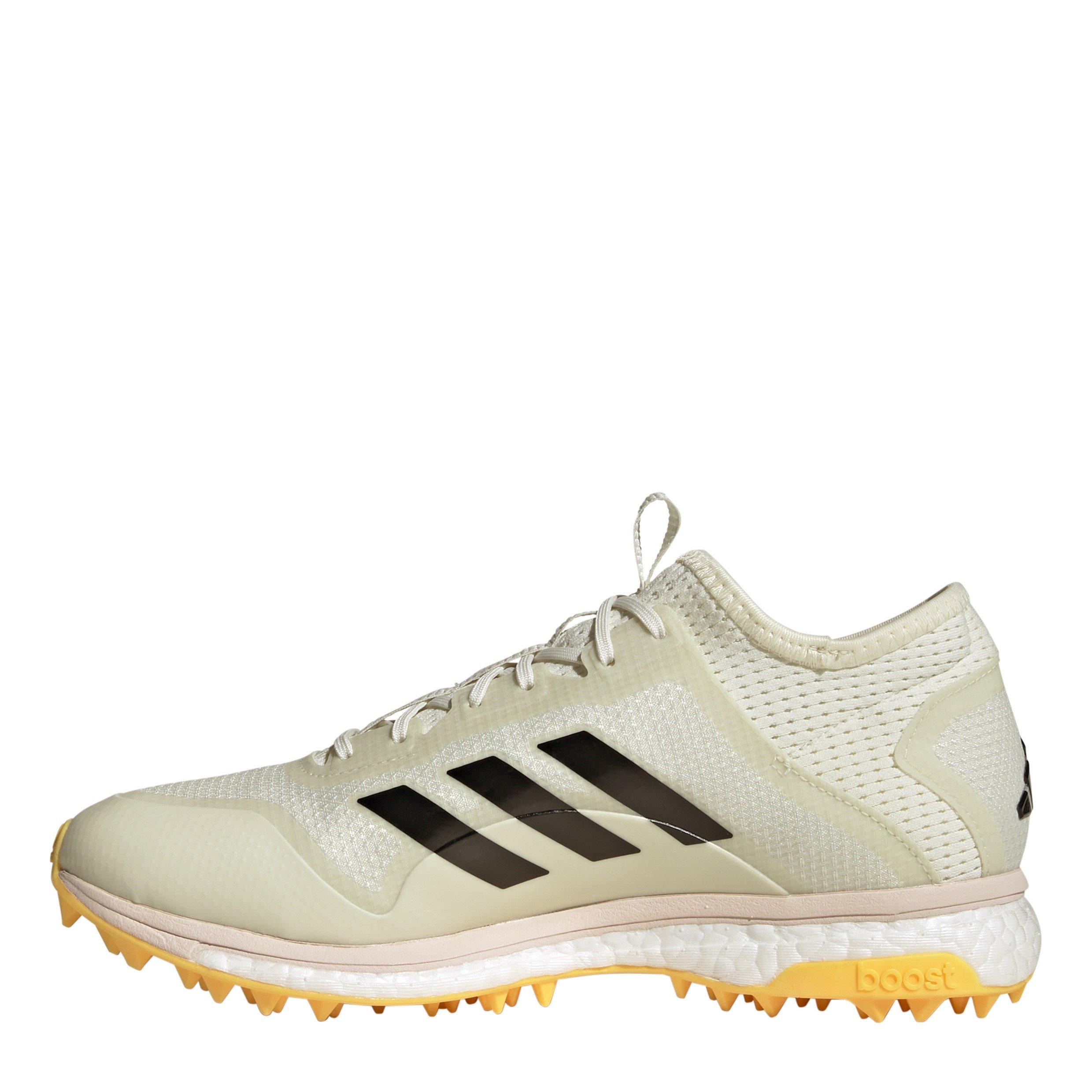 Ivory/Blk/Spark - adidas - Fabela X Empower Indoor Hockey Shoes - 2