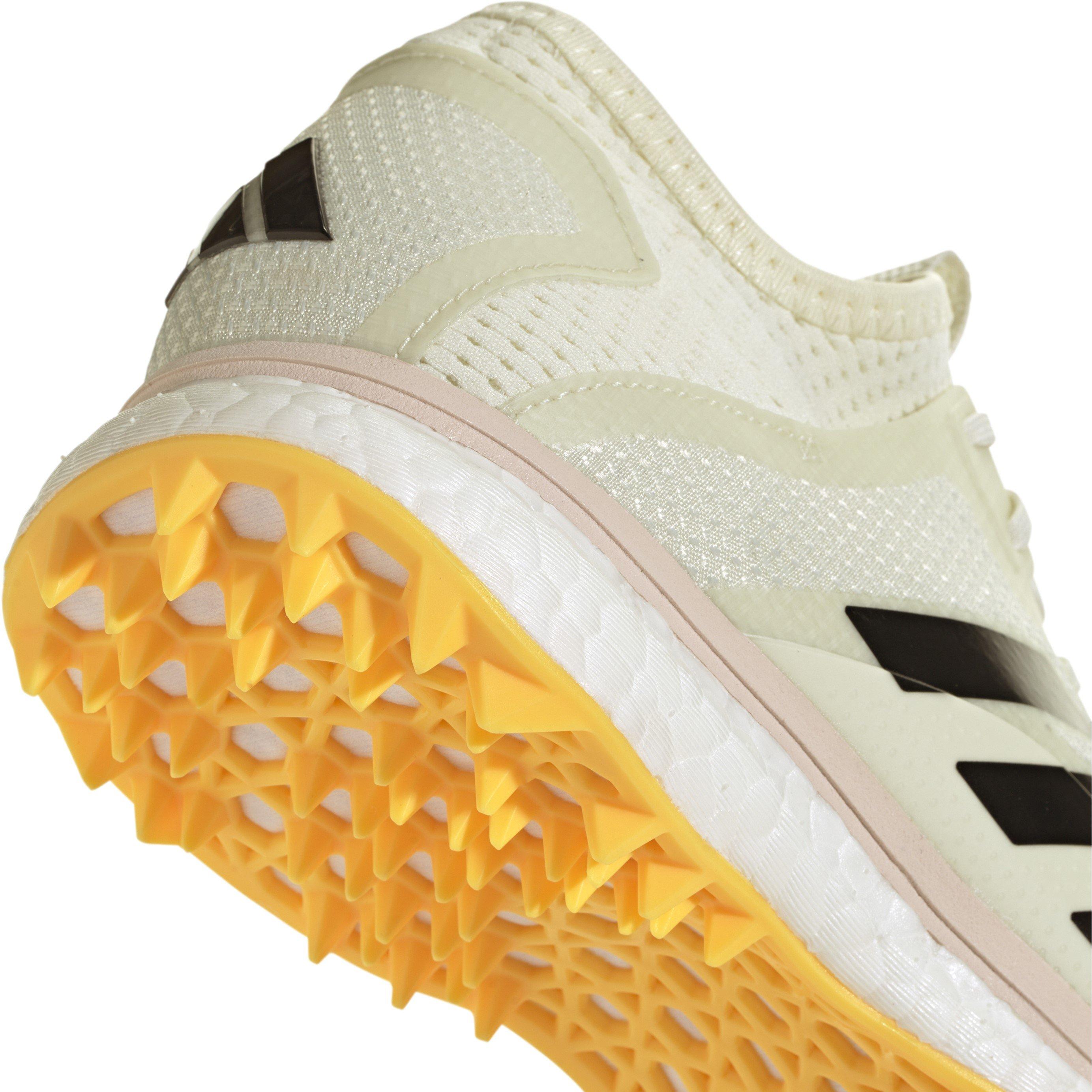 Ivory/Blk/Spark - adidas - Fabela X Empower Indoor Hockey Shoes - 7