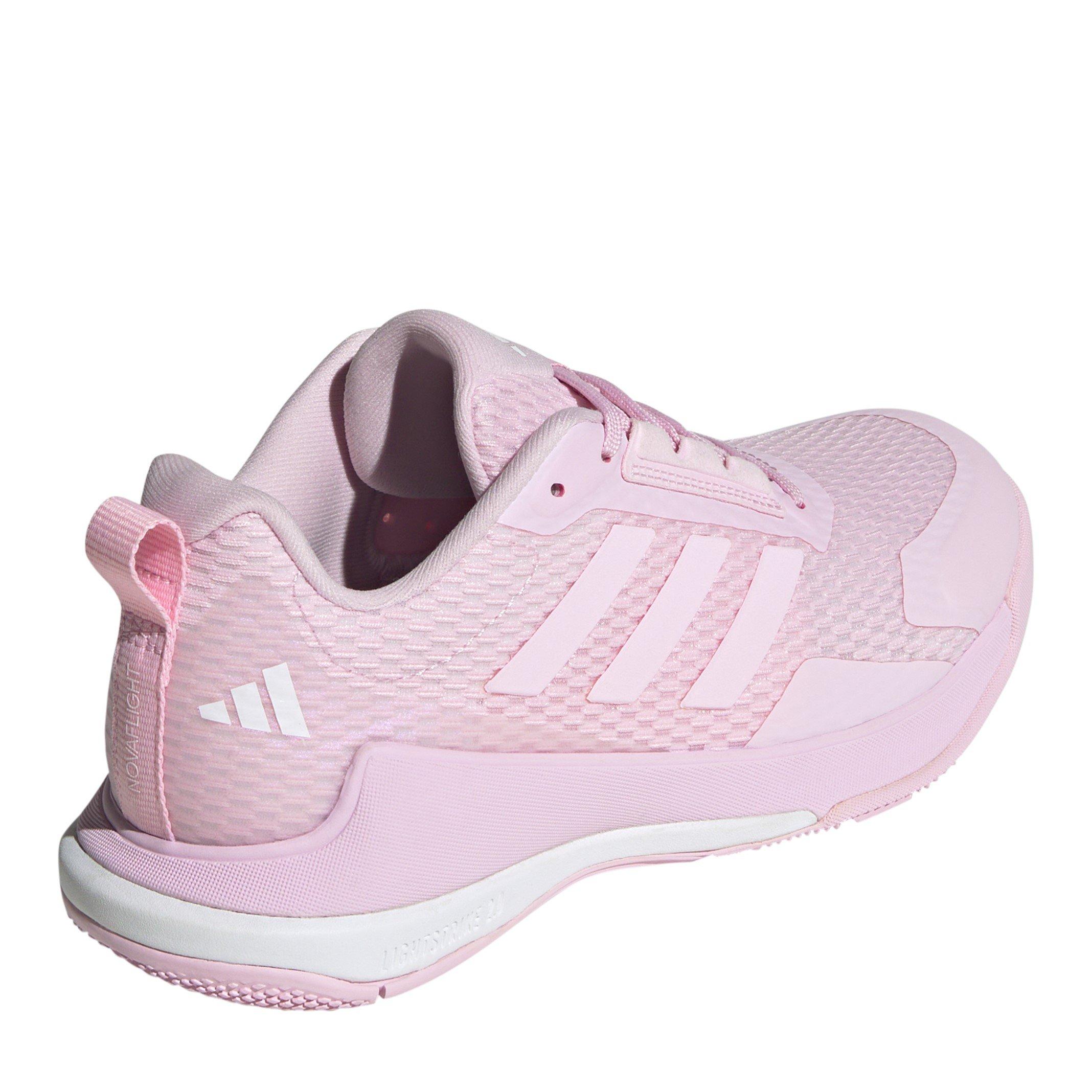 Klar Pink - adidas - Adults Novaflight Indoor Volleyball Shoes - 4