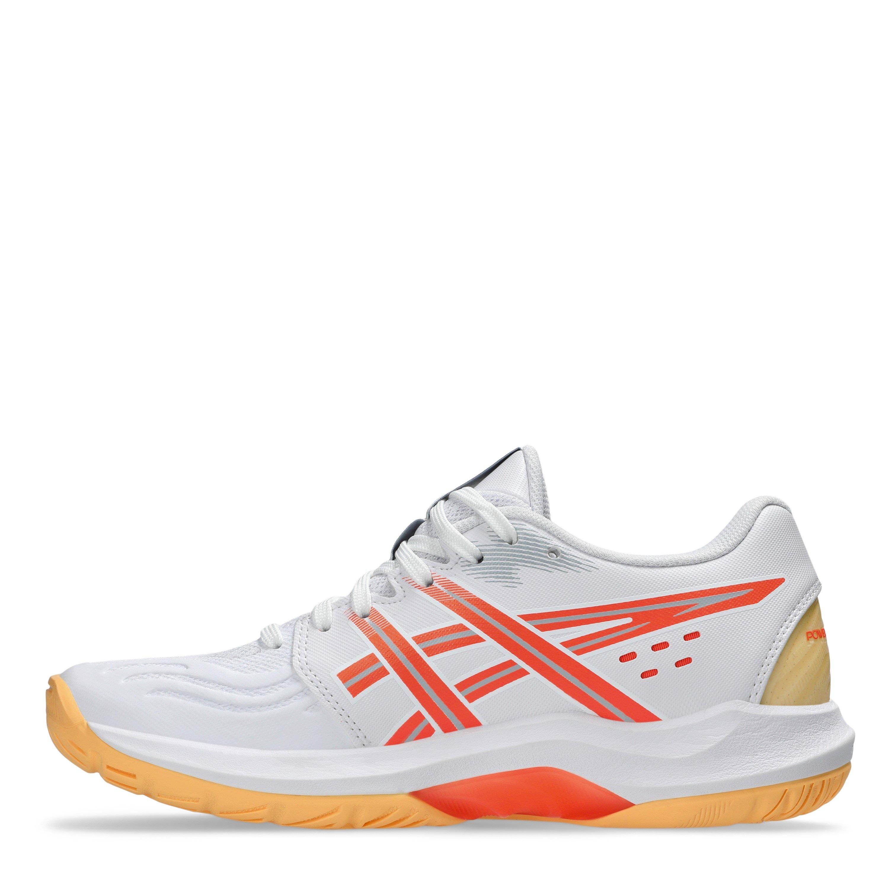 Weiß/Koralle - Asics - Powerbreak Ff Netball Shoes Womens - 2