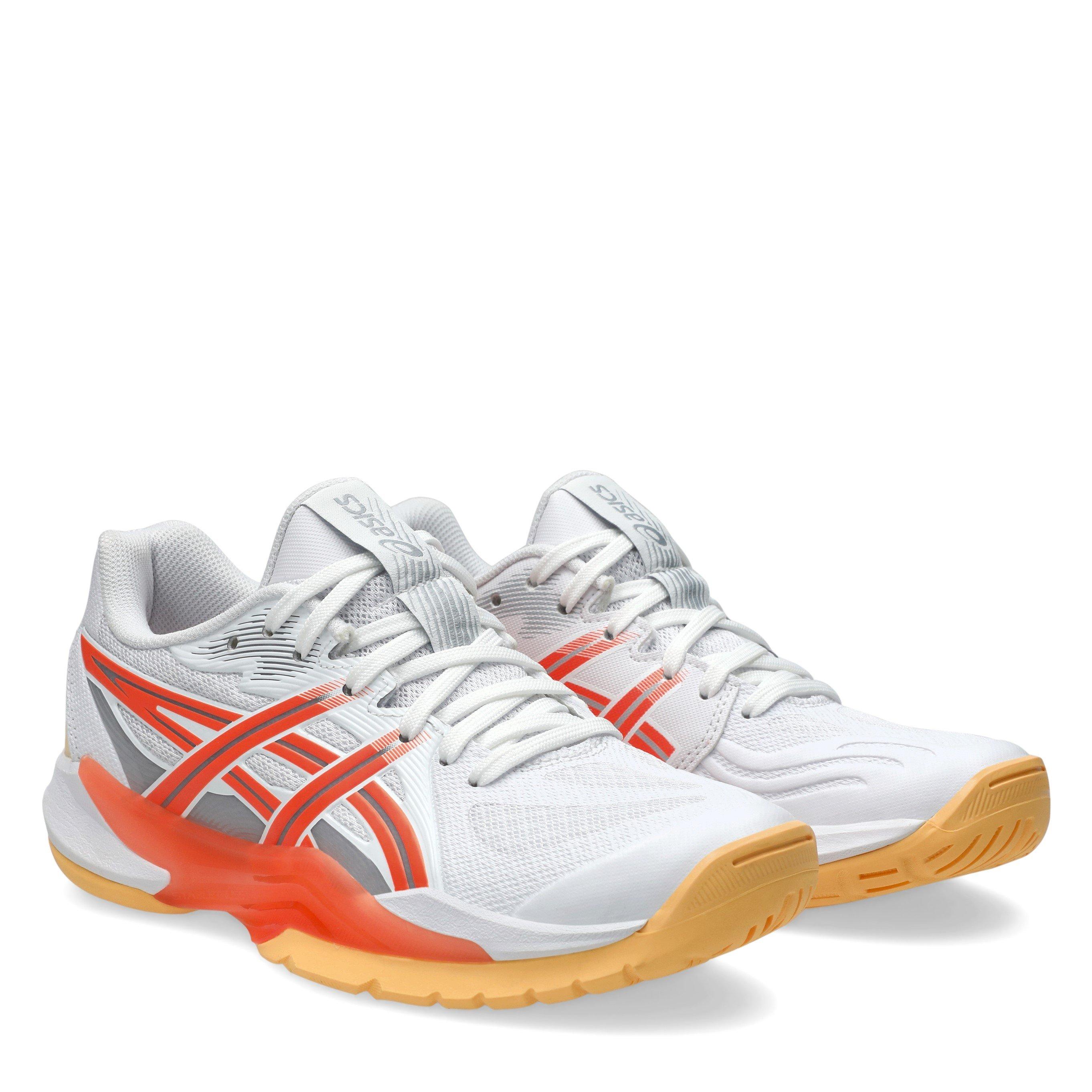 Weiß/Koralle - Asics - Powerbreak Ff Netball Shoes Womens - 4